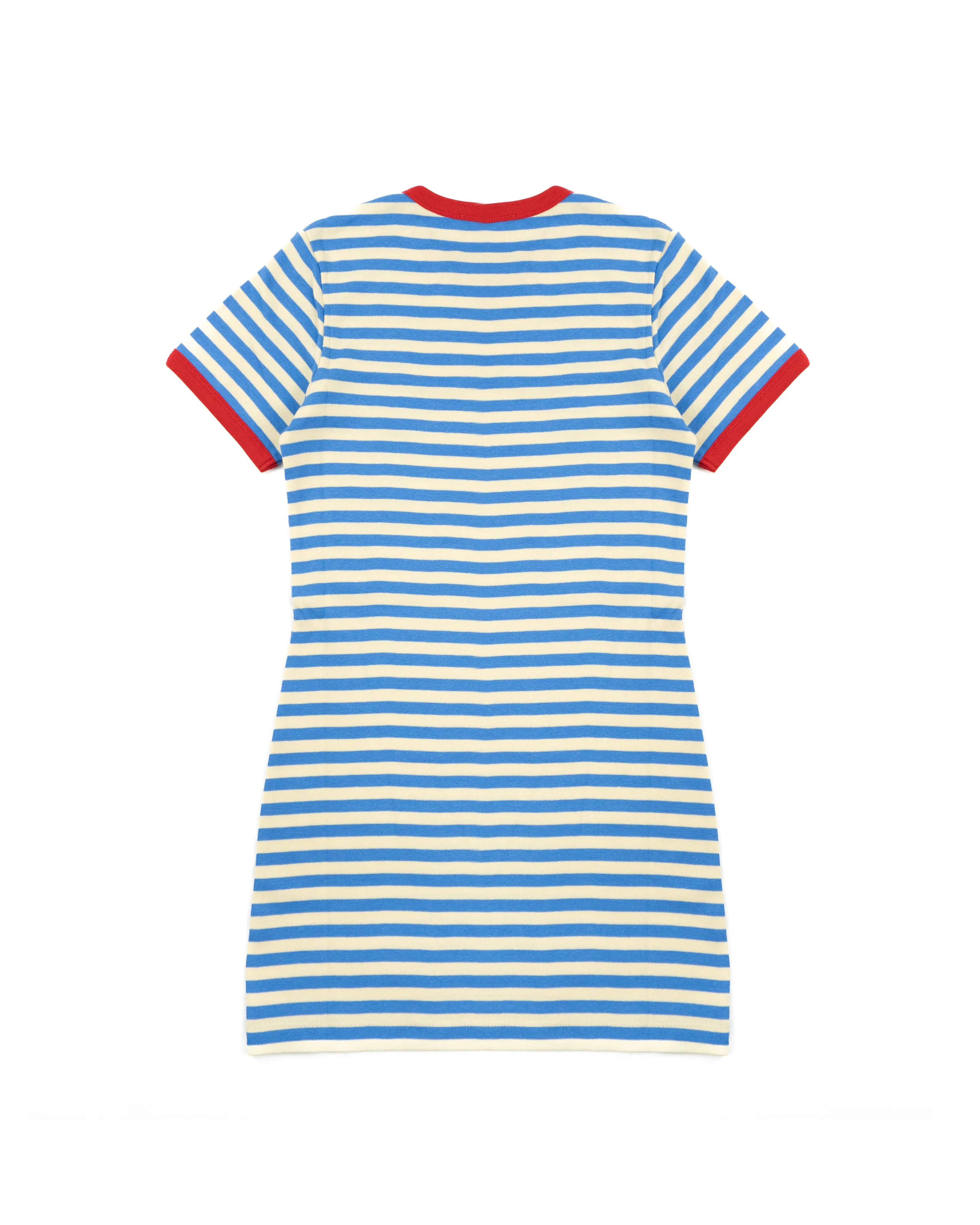 Max & Co Kids Abito Azzurro/Rosso a Righe per Bambine