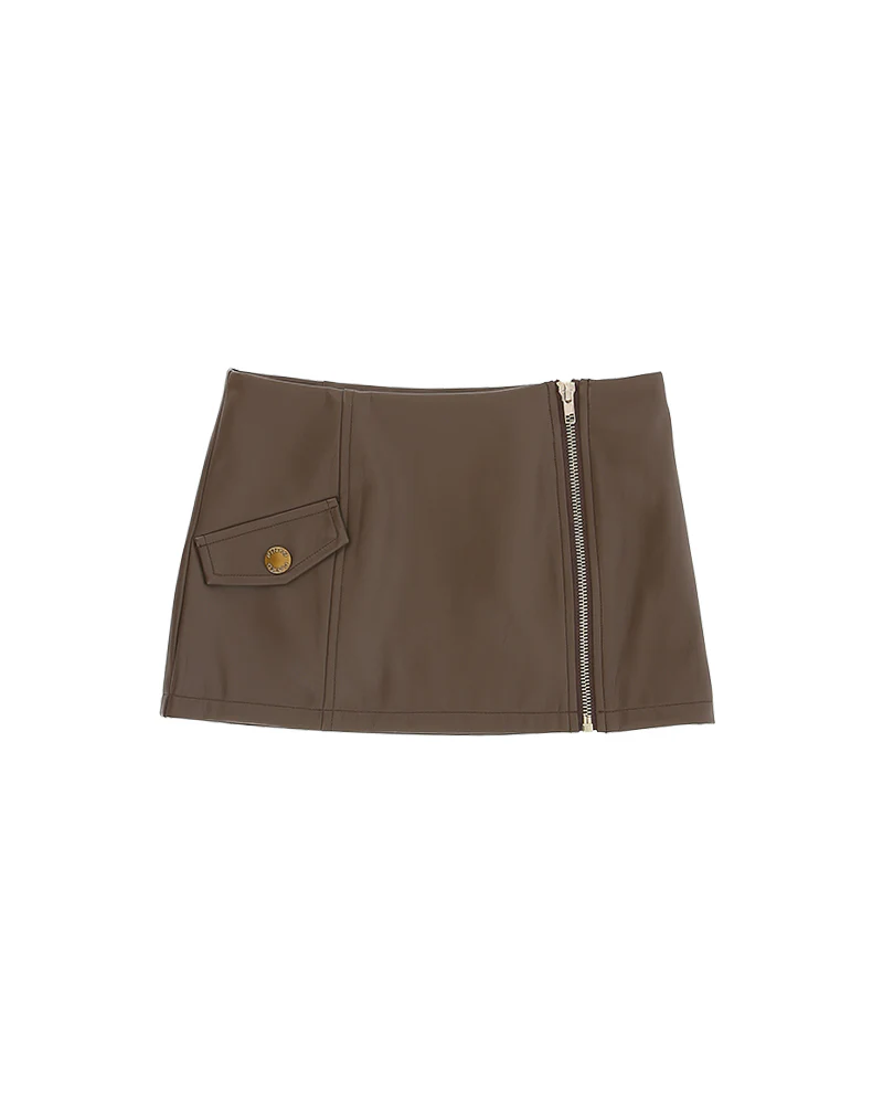 Pinko Kids Gonna in Eco-Pelle con Zip per Bambine