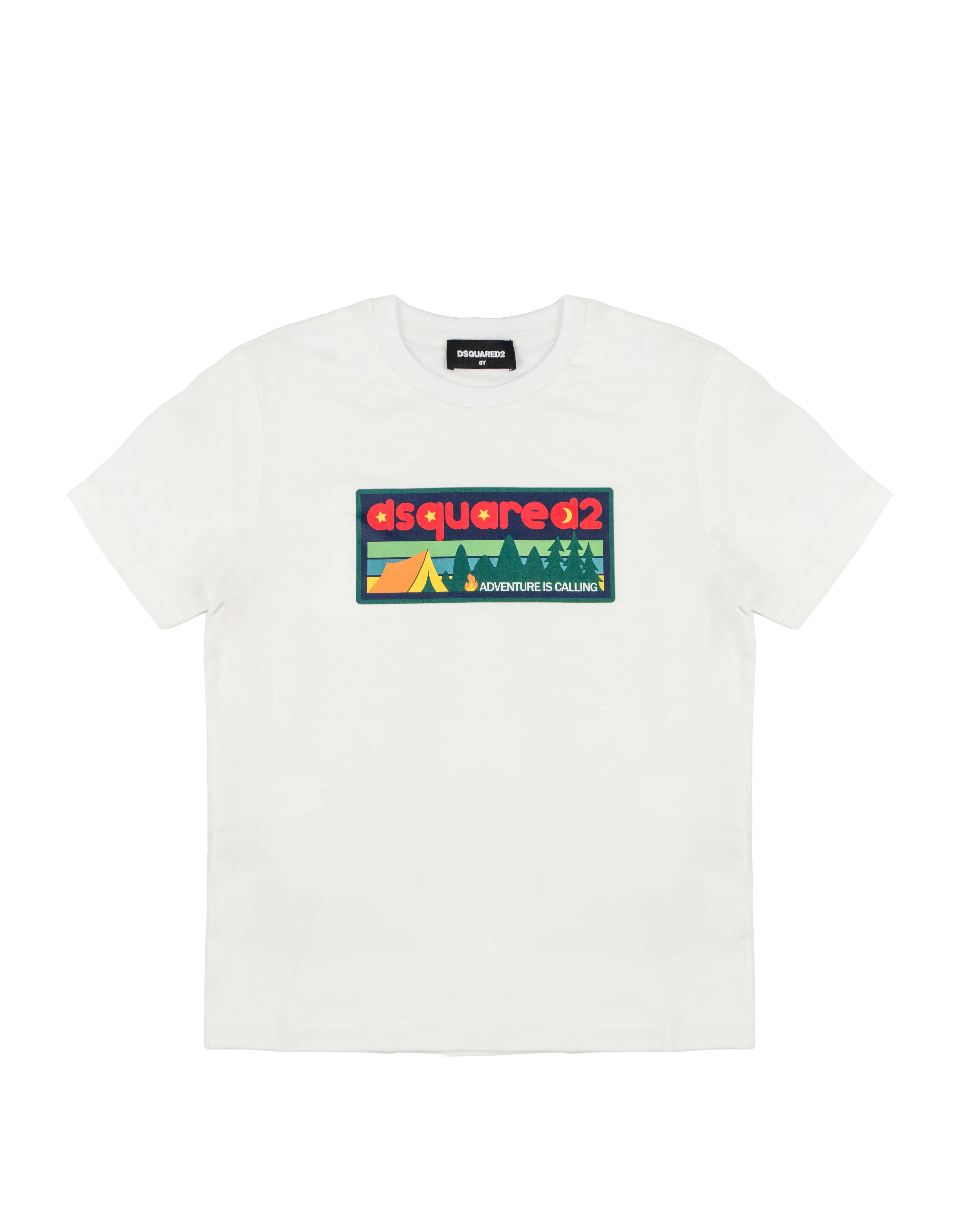 Dsquared2 Kids T-Shirt Bianca con Stampa Logo per Bambini
