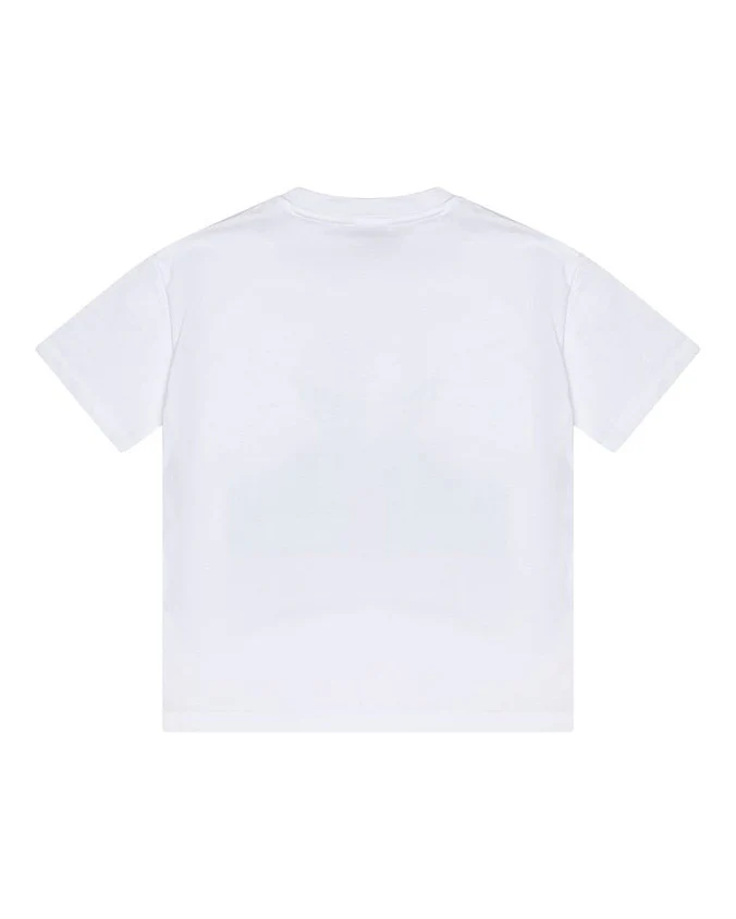 Iceberg Kids T-Shirt Bianco con Stampa per Bambine