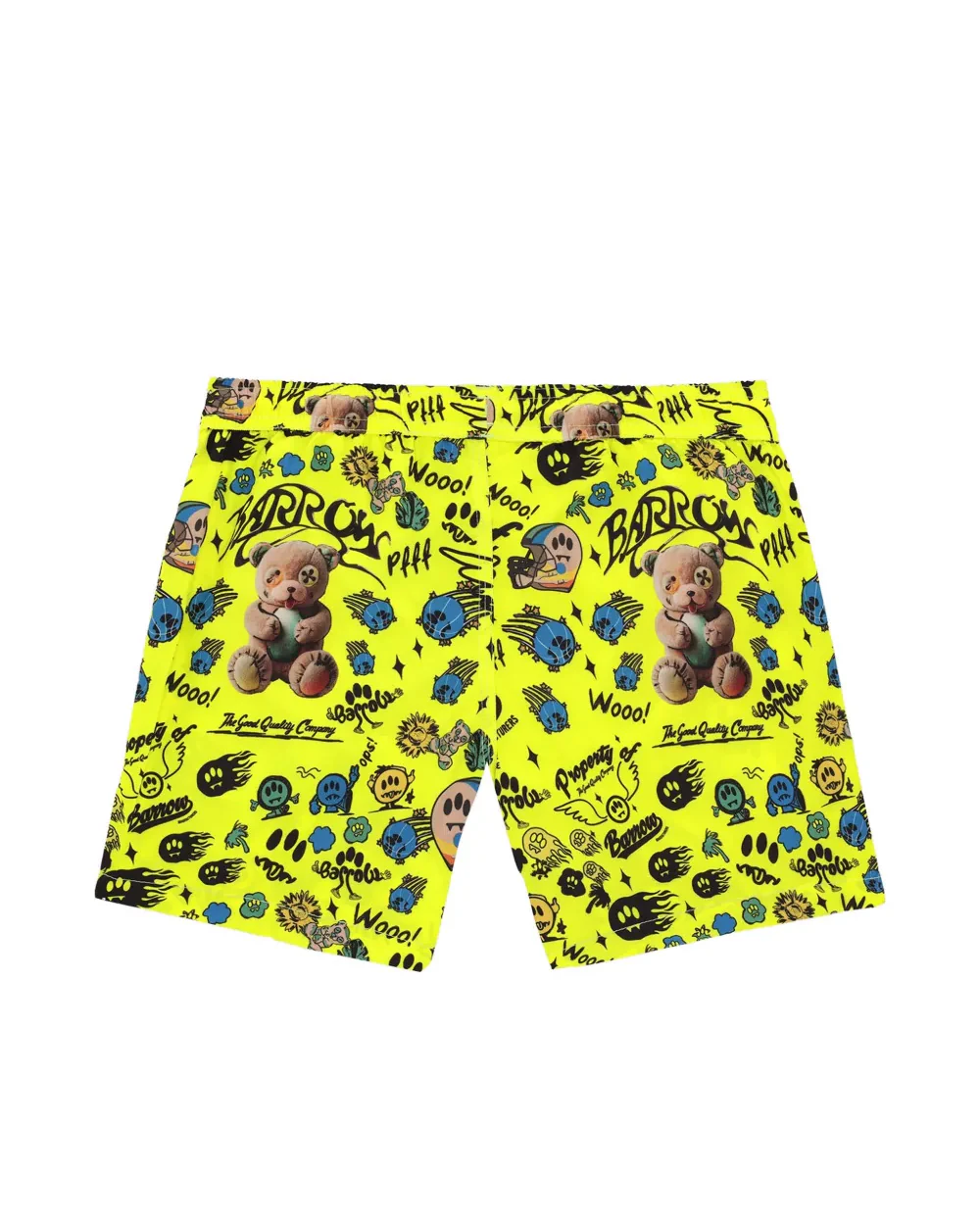 Barrow Kids Costume Short Giallo Fluo Fantasia All-Over per Bambini