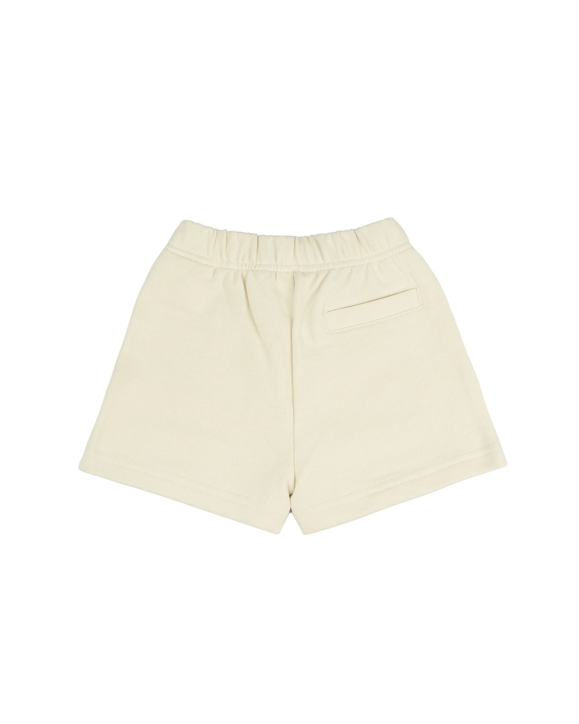 Palm Angels Kids Short Panna con Logo Celeste per Neonato