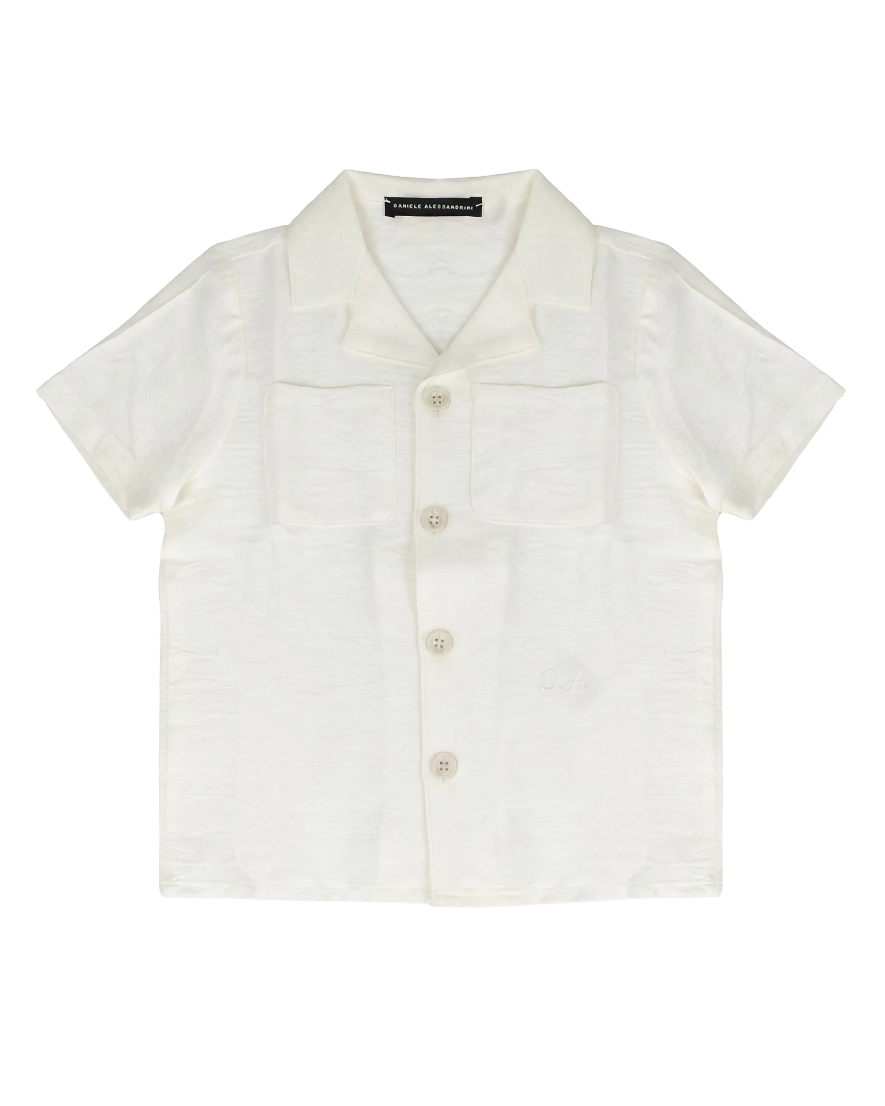 Daniele Alessandrini Kids Camicia Bianco con Tasche per Neonati