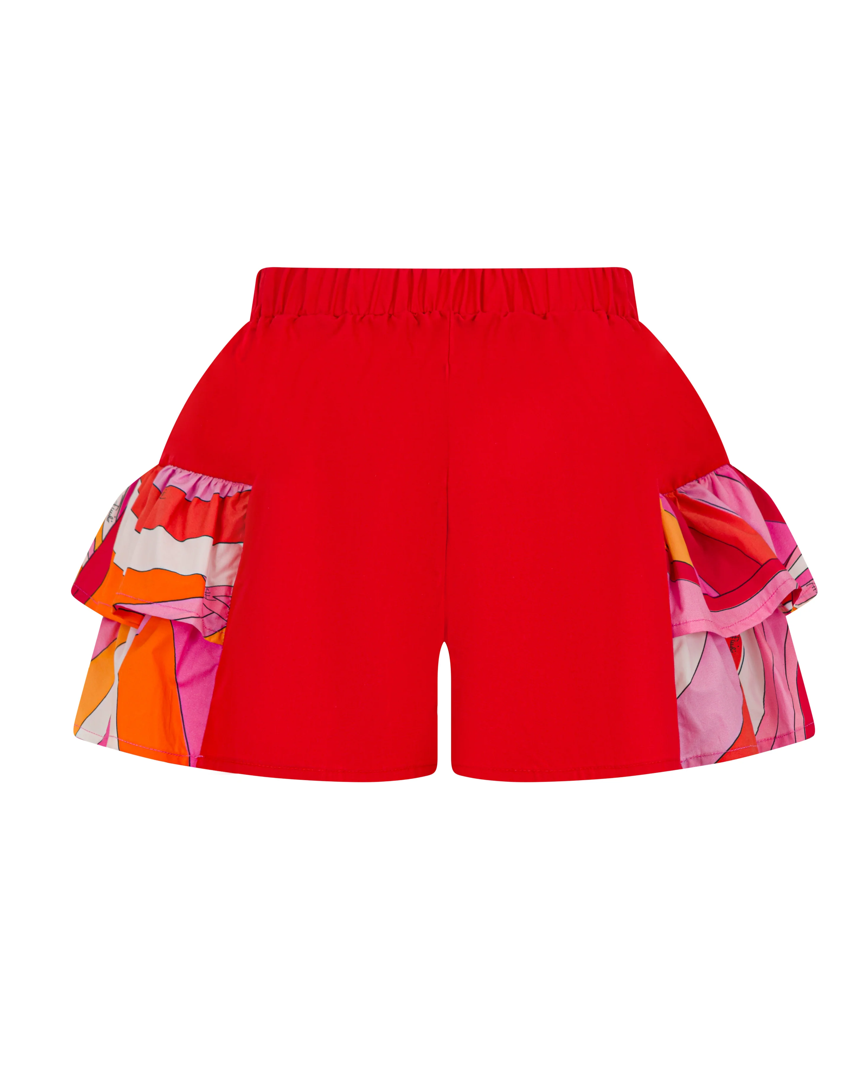 Emilio Pucci Kids Short Corallo/Fantasia per Bambine