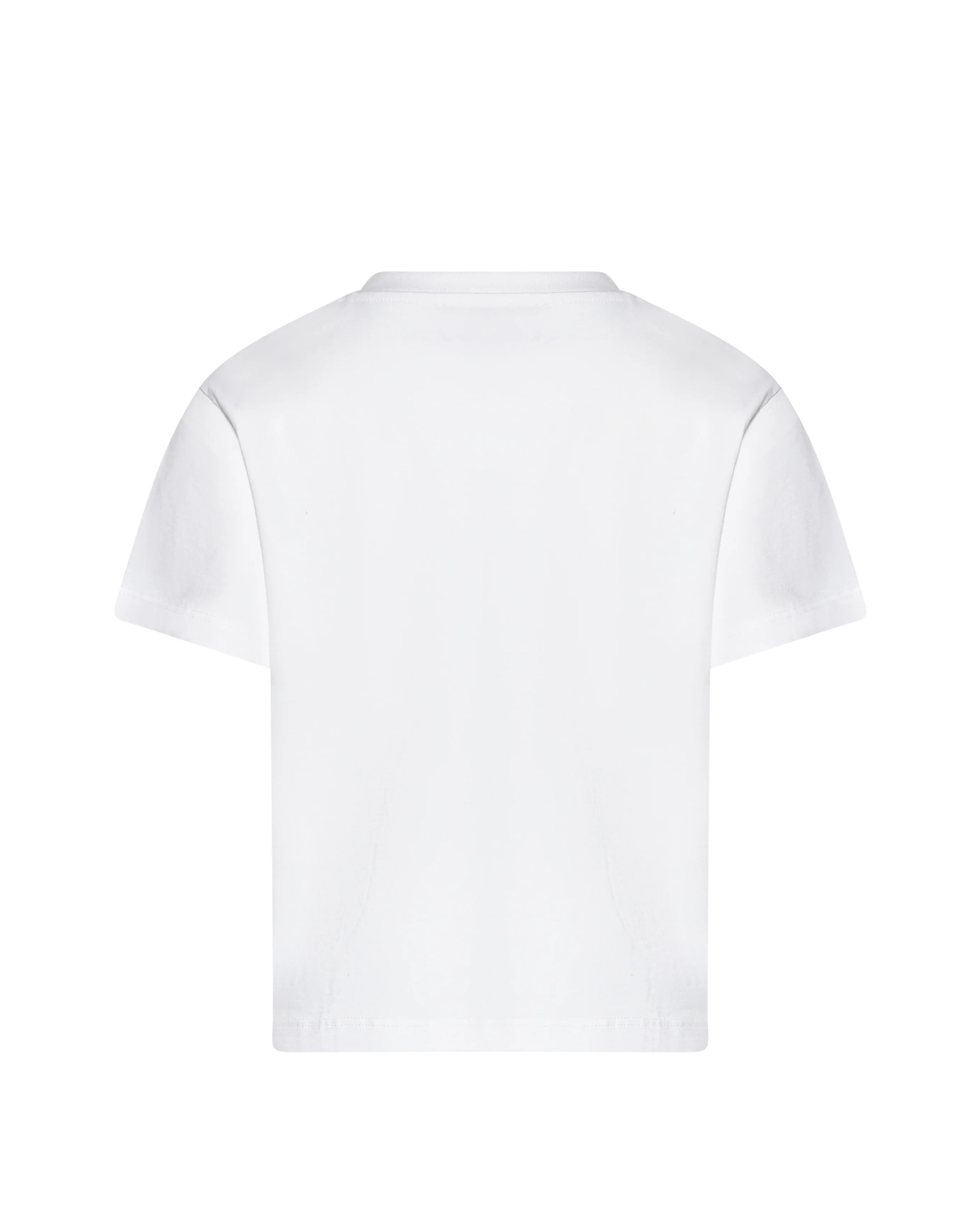 Just Cavalli Kids T-Shirt Bianco con Stampa e Strass per Bambine