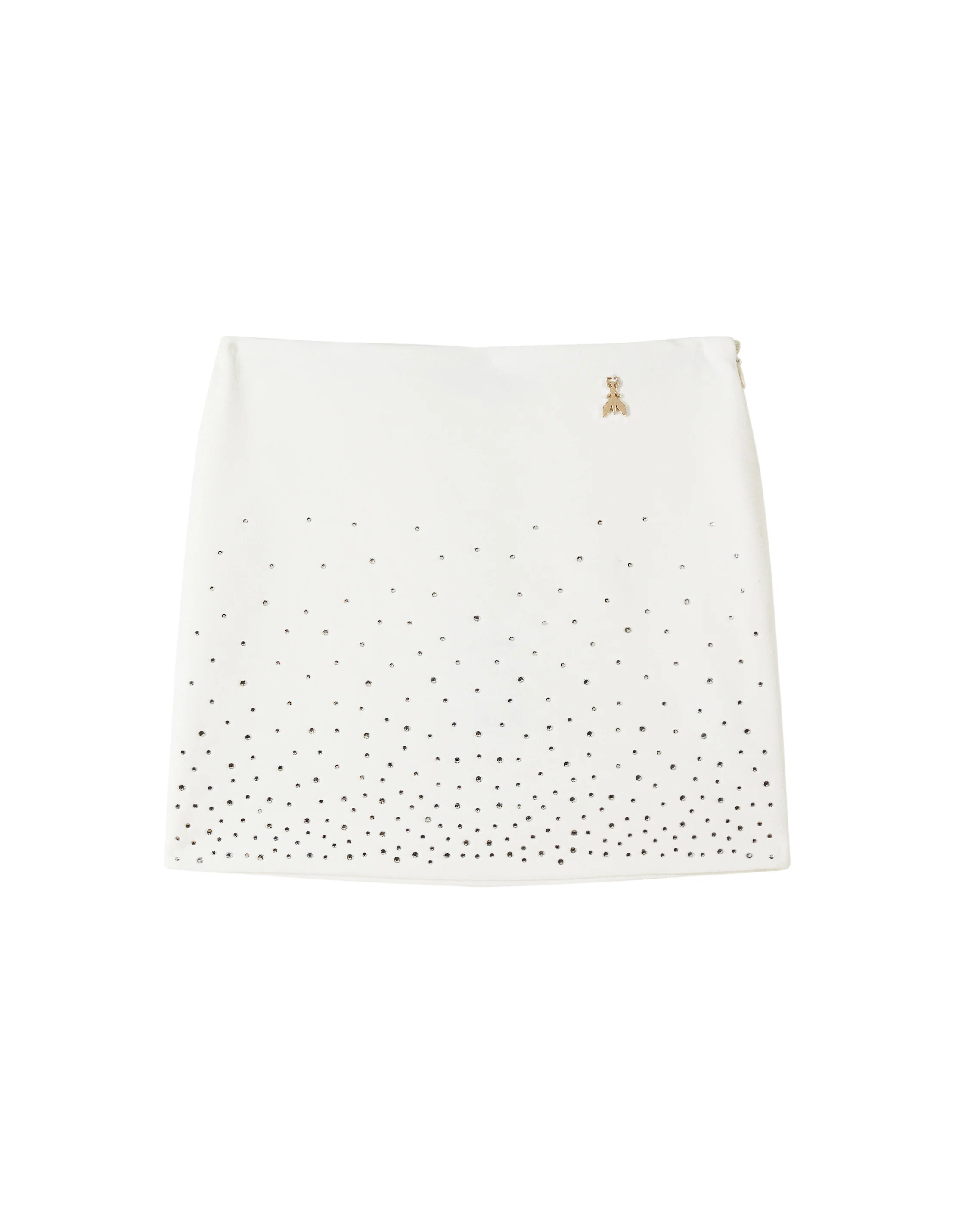 Patrizia Pepe Kids Gonna Bianco con Strass per Bambine