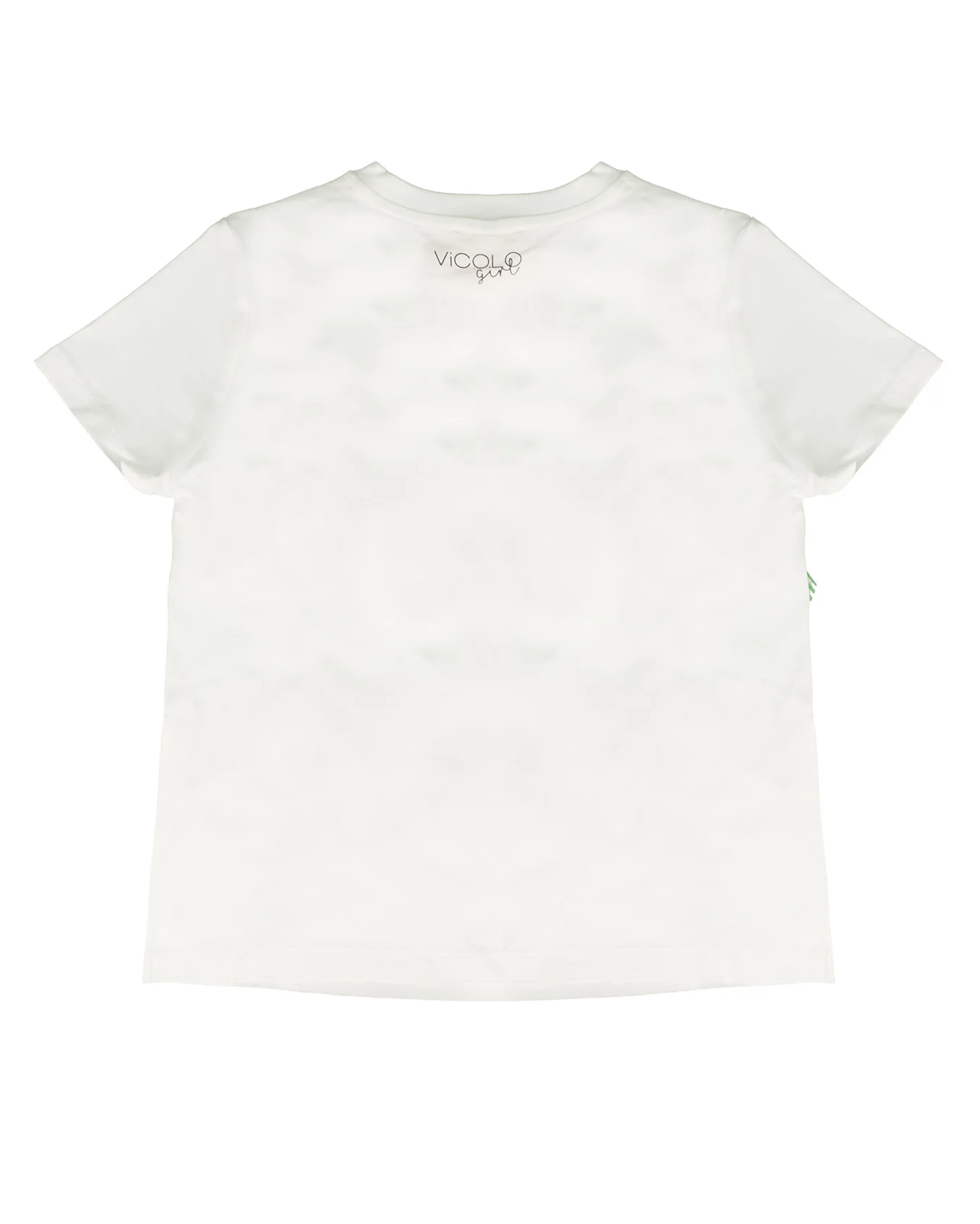 Vicolo Kids T-Shirt Off-White con Fiocchi per Bambine