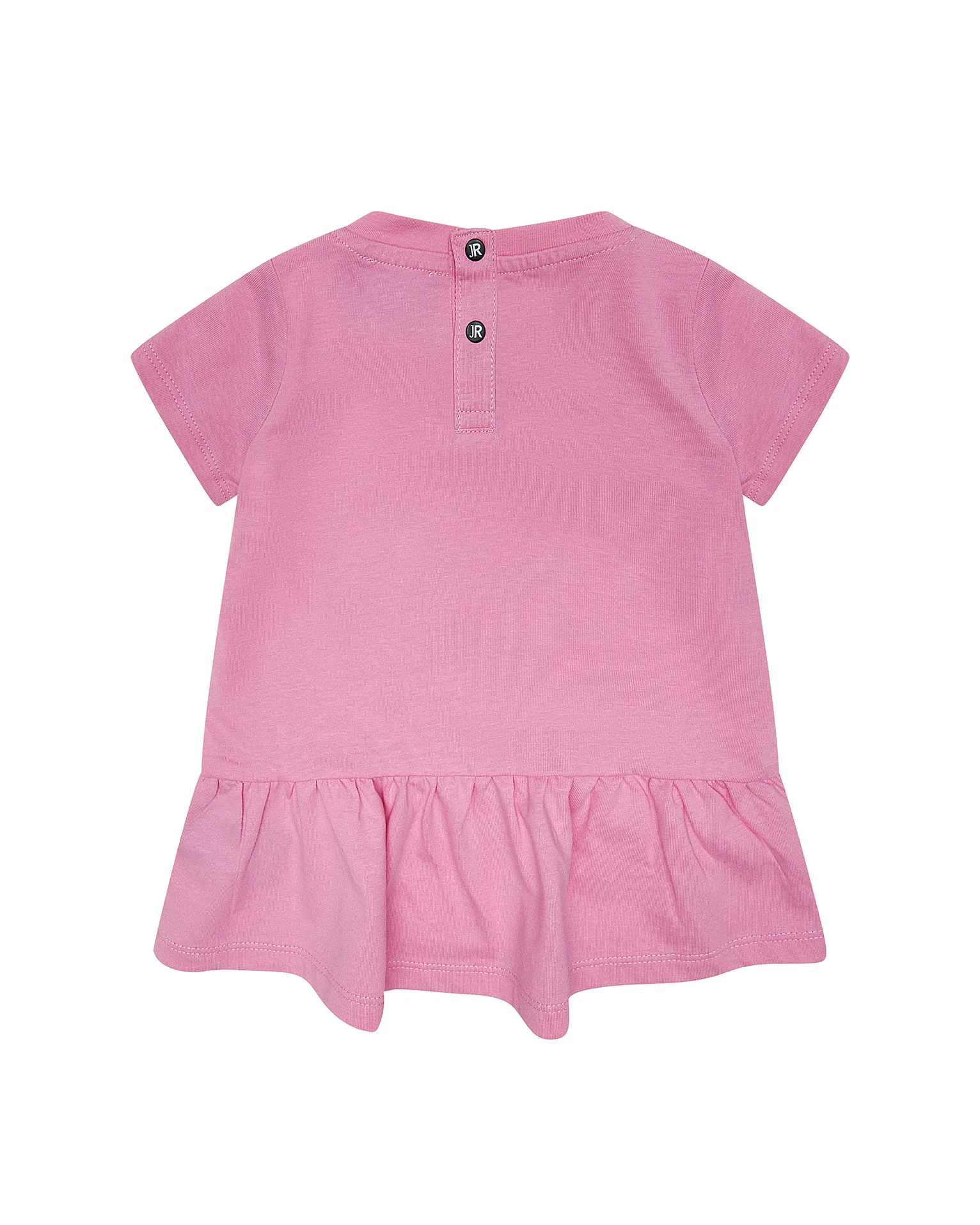 John Richmond Kids Abito Rosa con Logo Ricamato per Neonate