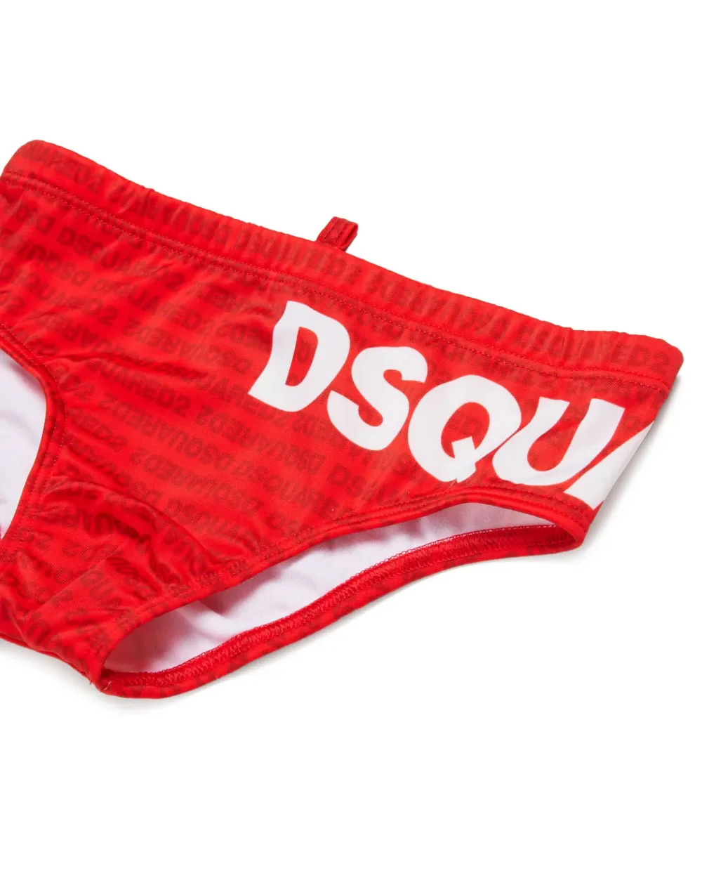 Dsquared2 Kids Costume Rosso con Logo All-Over per Bambini