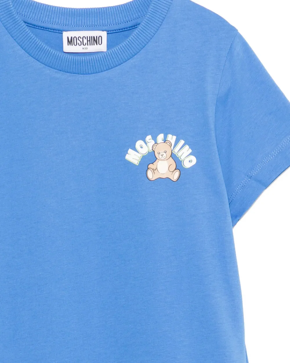 Moschino Kids T-shirt Bluette con Teddy Bear per Bambini