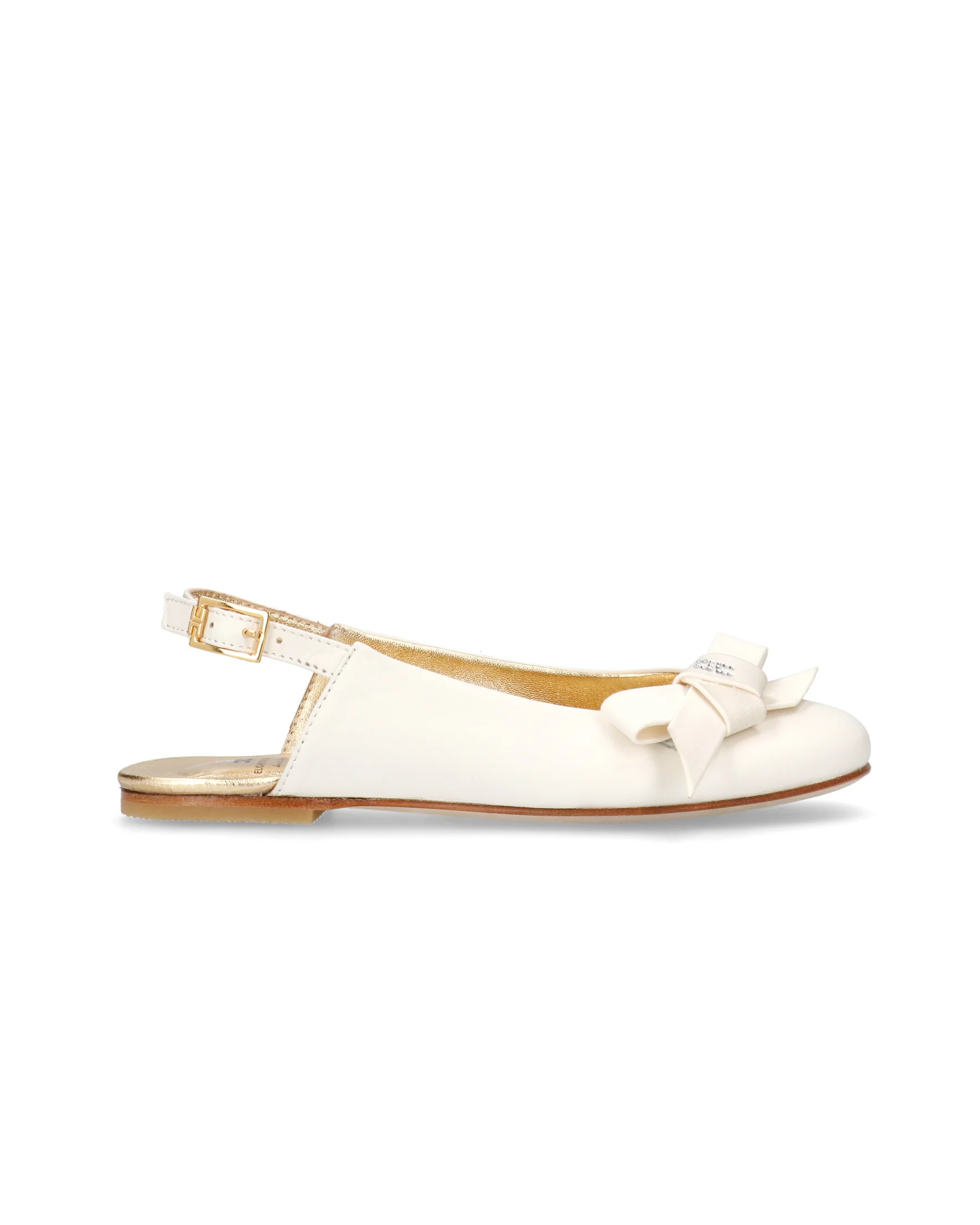 Elisabetta Franchi La Mia Bambina Ballerina Burro con Fiocco per Bambina