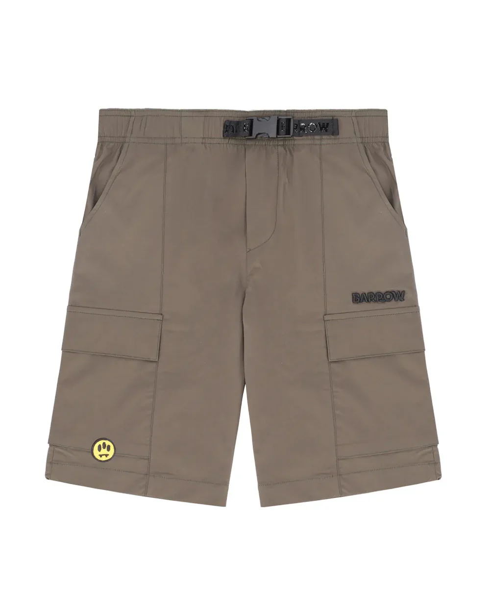 Barrow Kids Bermuda Verde Militare con Logo per Bambini