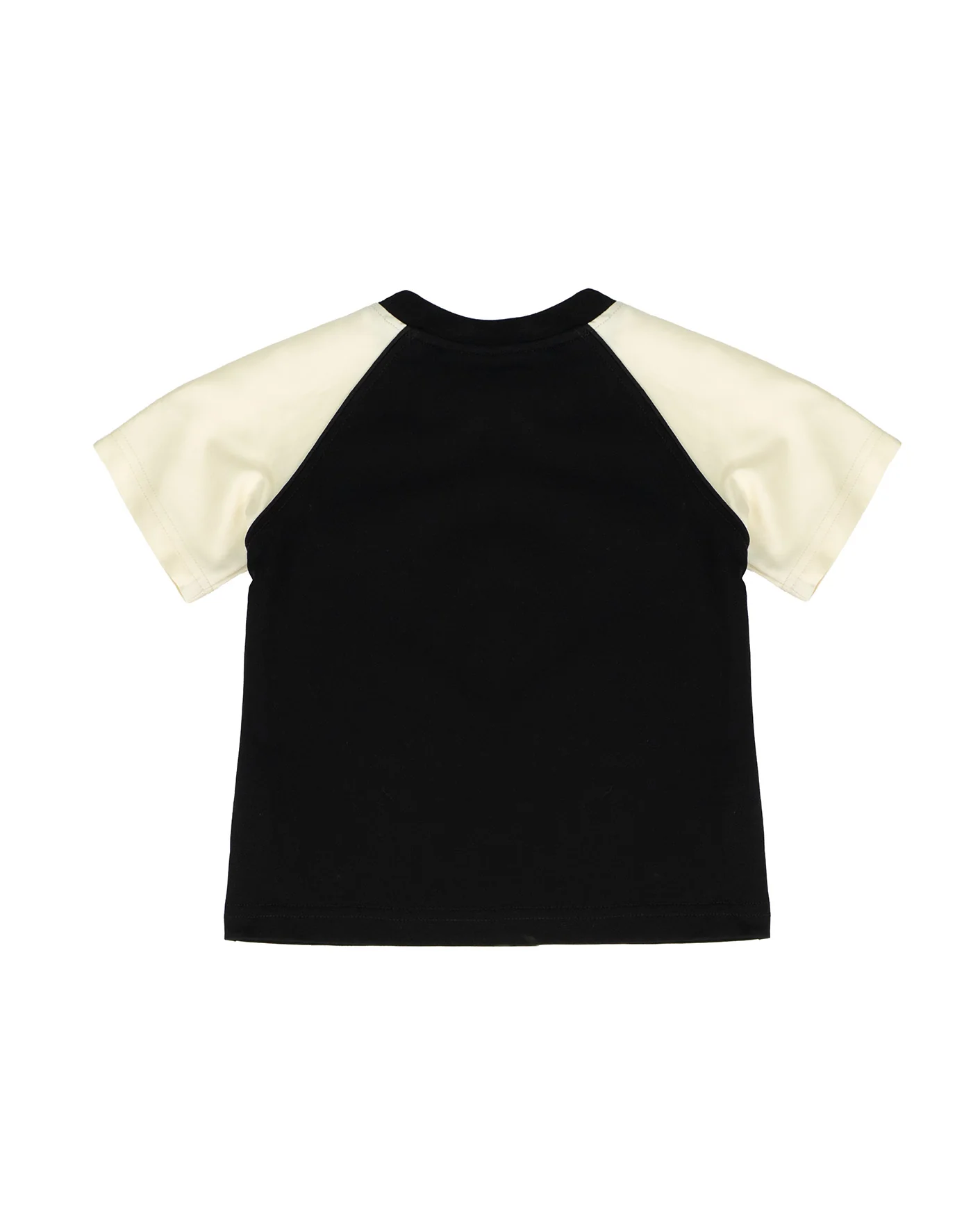 Yes London Kids T-Shirt Nero e Beige con Logo per Bambini