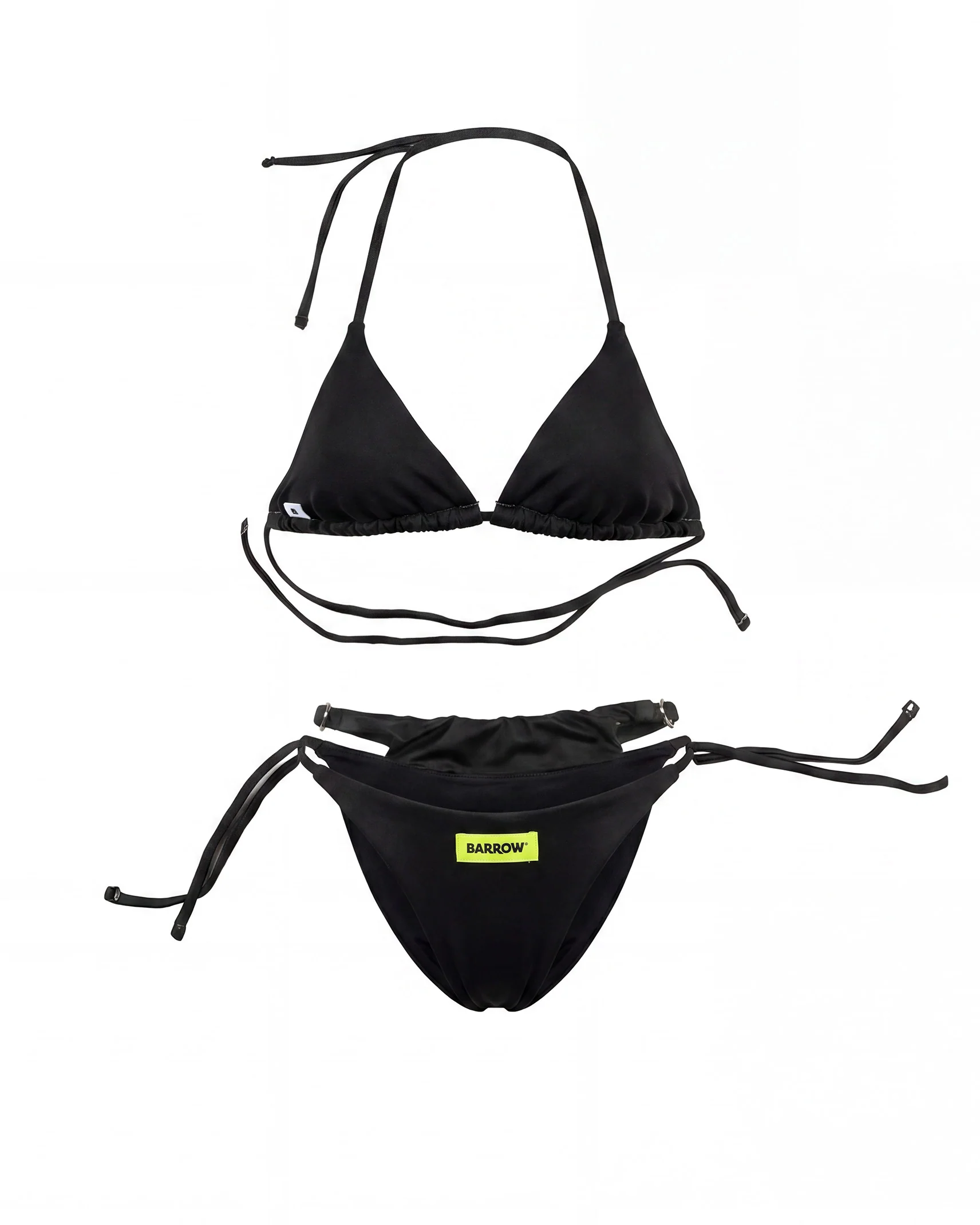 Barrow Kids Costume Bikini Nero con Logo per Bambine
