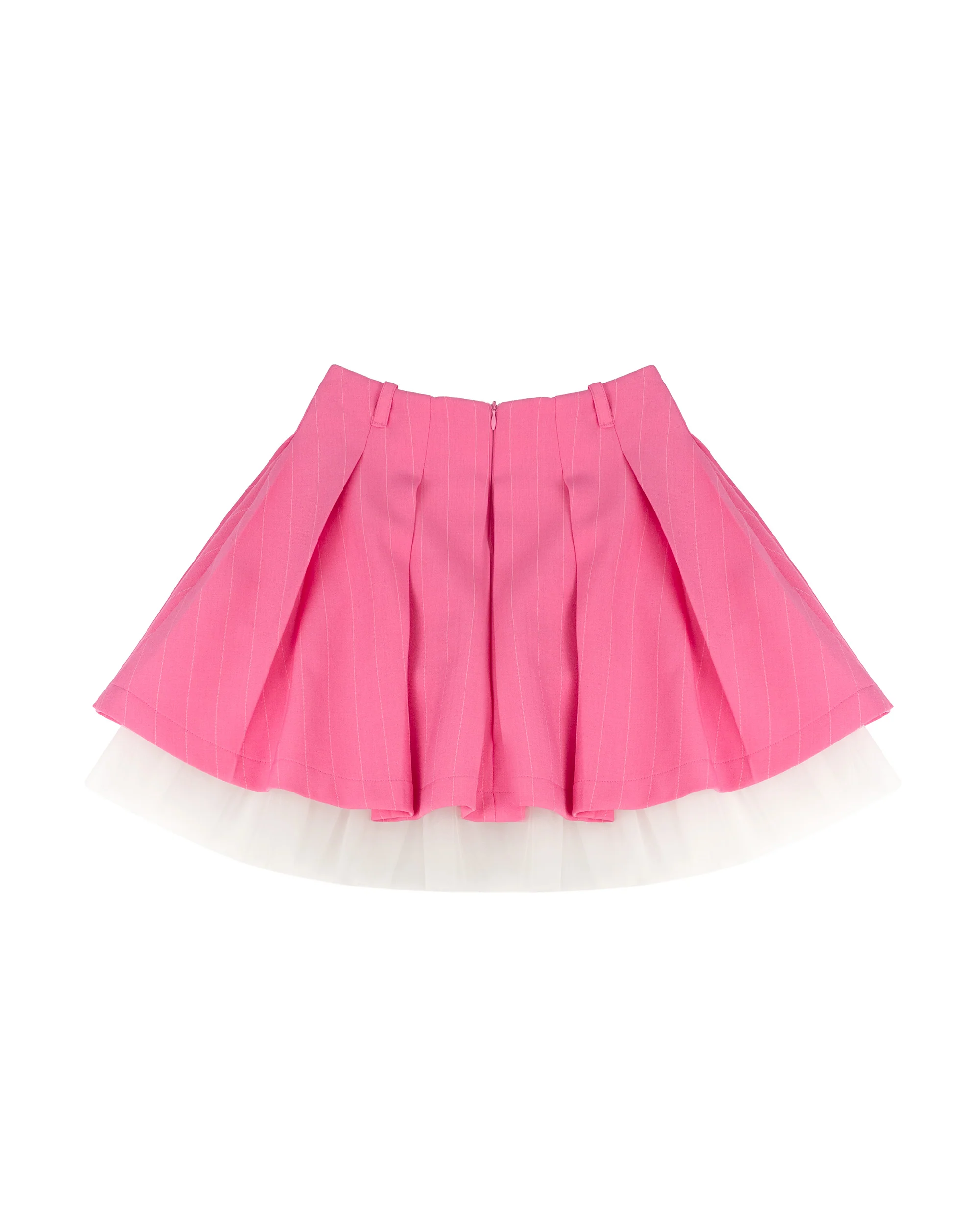 A'lapage Kids Gonna Gessata Fucsia con Tulle per Bambine