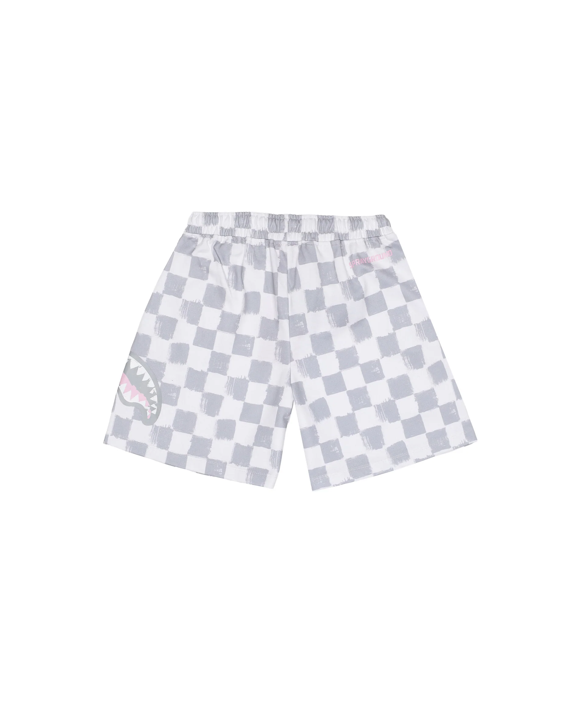 Sprayground Kids Bermuda Grigio A Quadri per Bambine