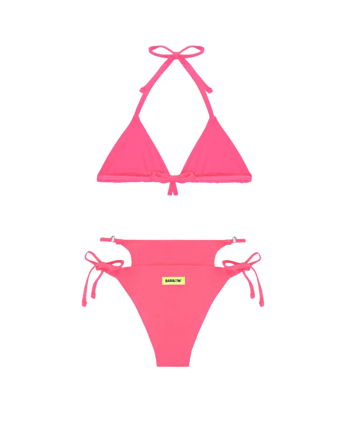 Barrow Kids Costume Bikini Fucsia con Logo per Bambine