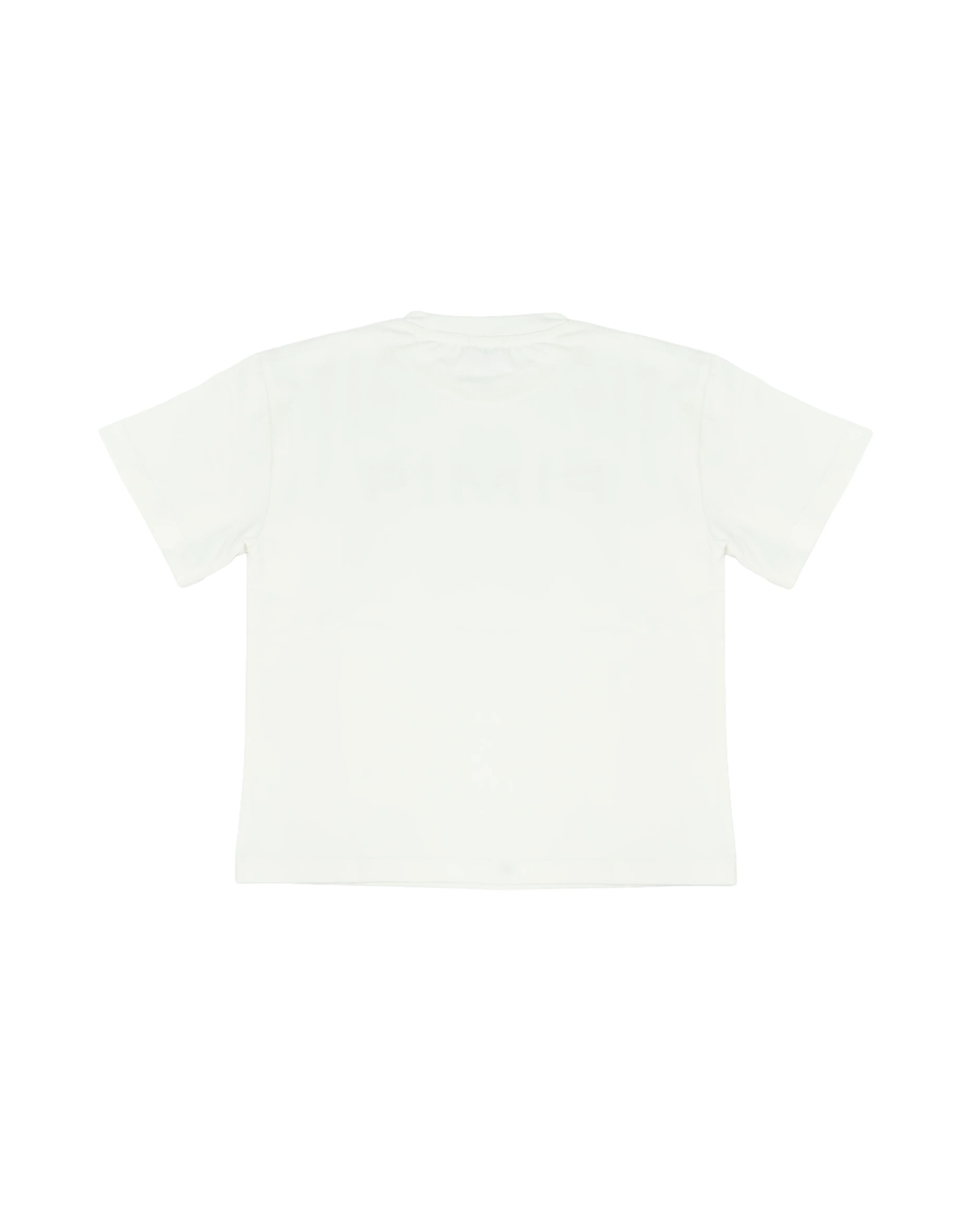 Pinko Kids T-Shirt Bianco con Applicazione Logo per Bambine