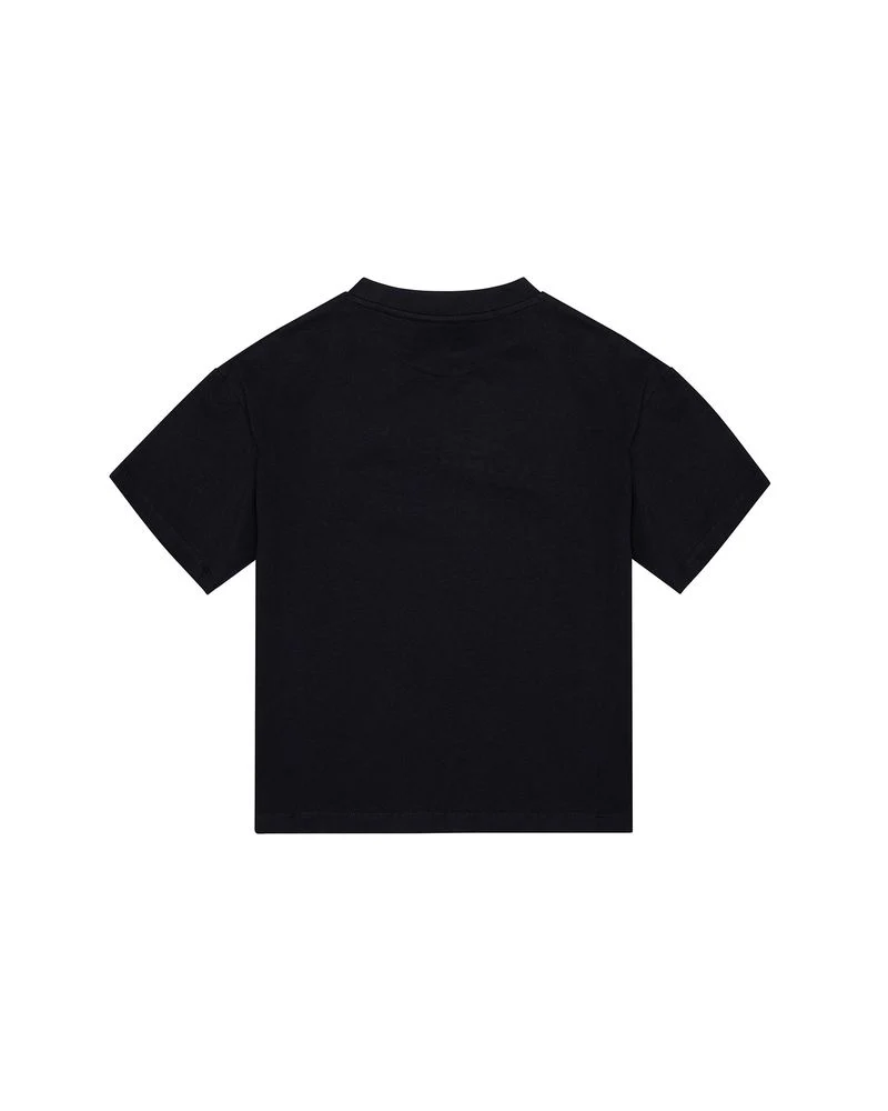 Iceberg Kids T-Shirt Nero con Stampa Logo Unisex