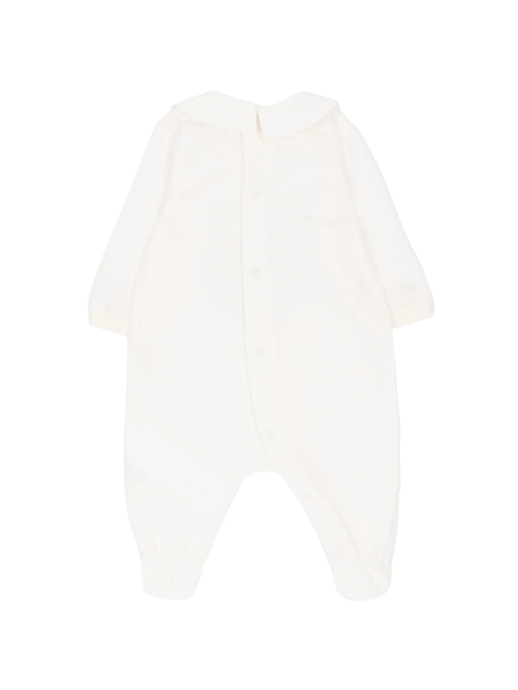 Moschino Kids Tutina Panna con stampa Logo Teddy Unisex per Neonati