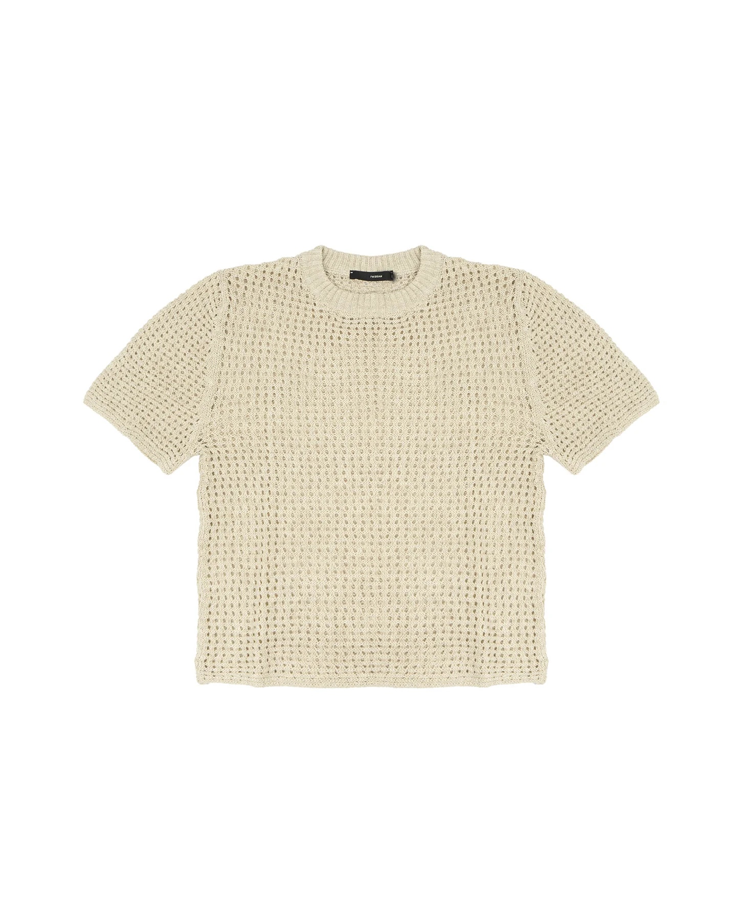 I'M Brian Kids T-Shirt Panna in Maglia Traforata per Bambini