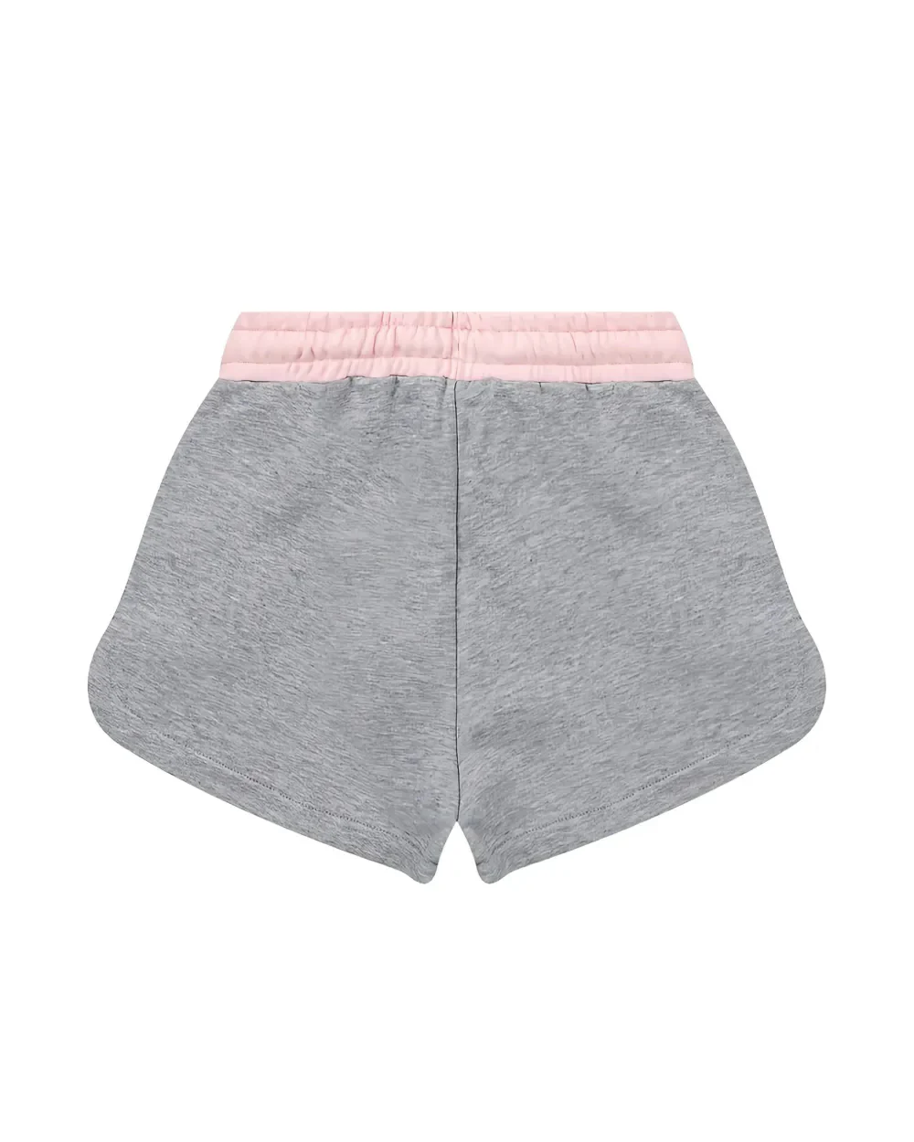 Msgm Kids Short in Felpa Grigio/Rosa per Bambine