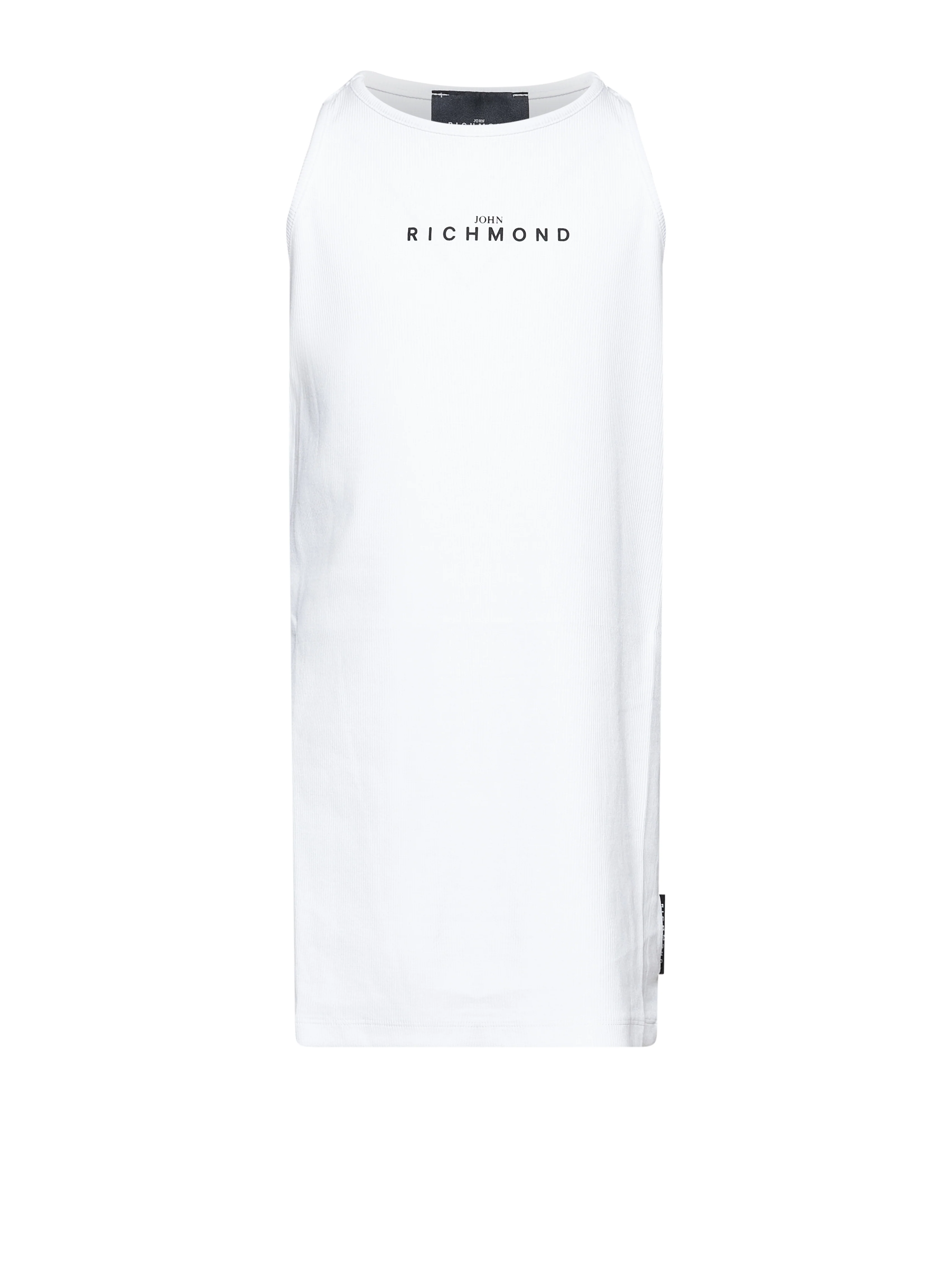 John Richmond Kids Abito Bianco con Logo per Bambine