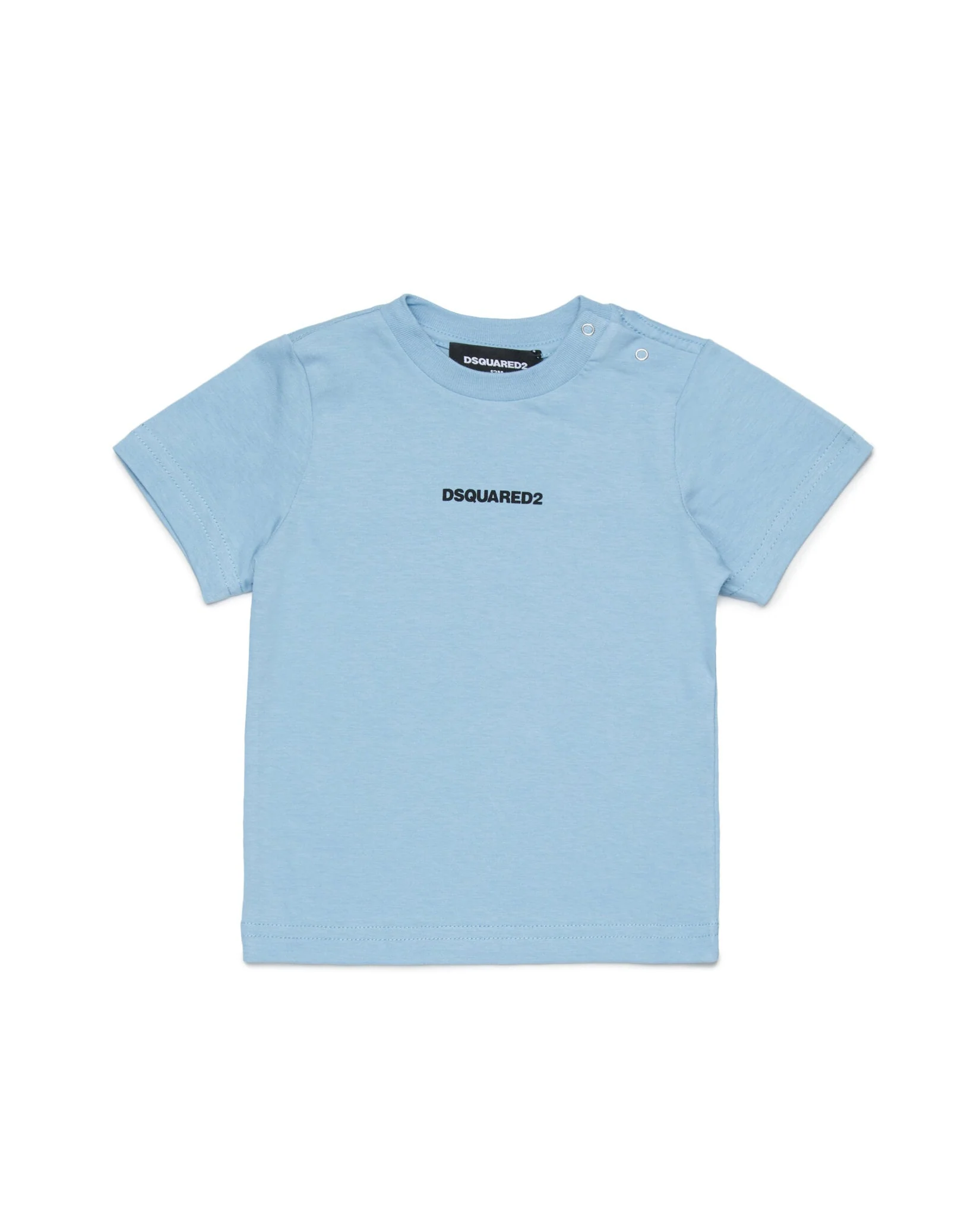 Dsquared2 Kids T-shirt Celeste con Stampa 