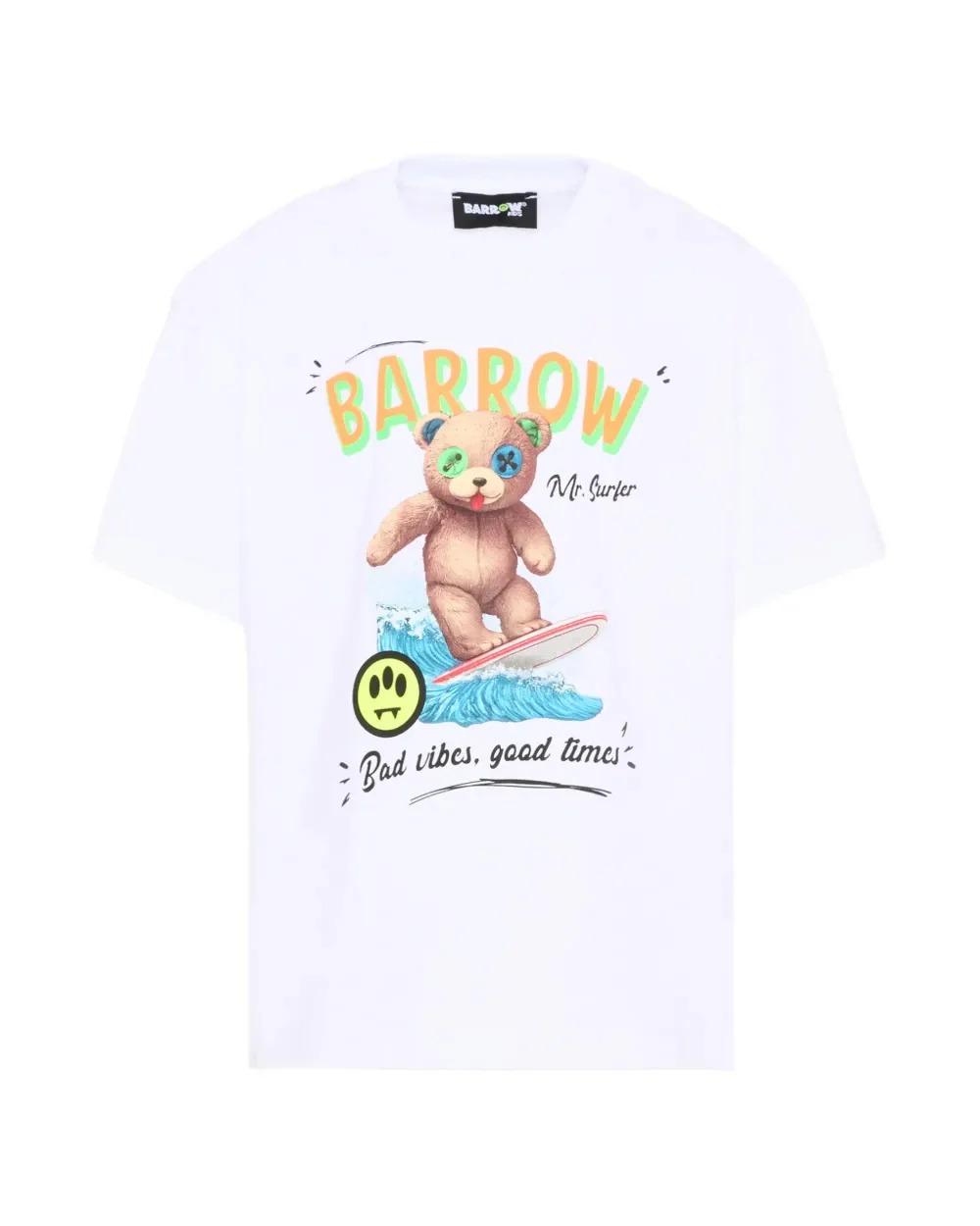 Barrow Kids T-Shirt Off-White con Stampa Unisex