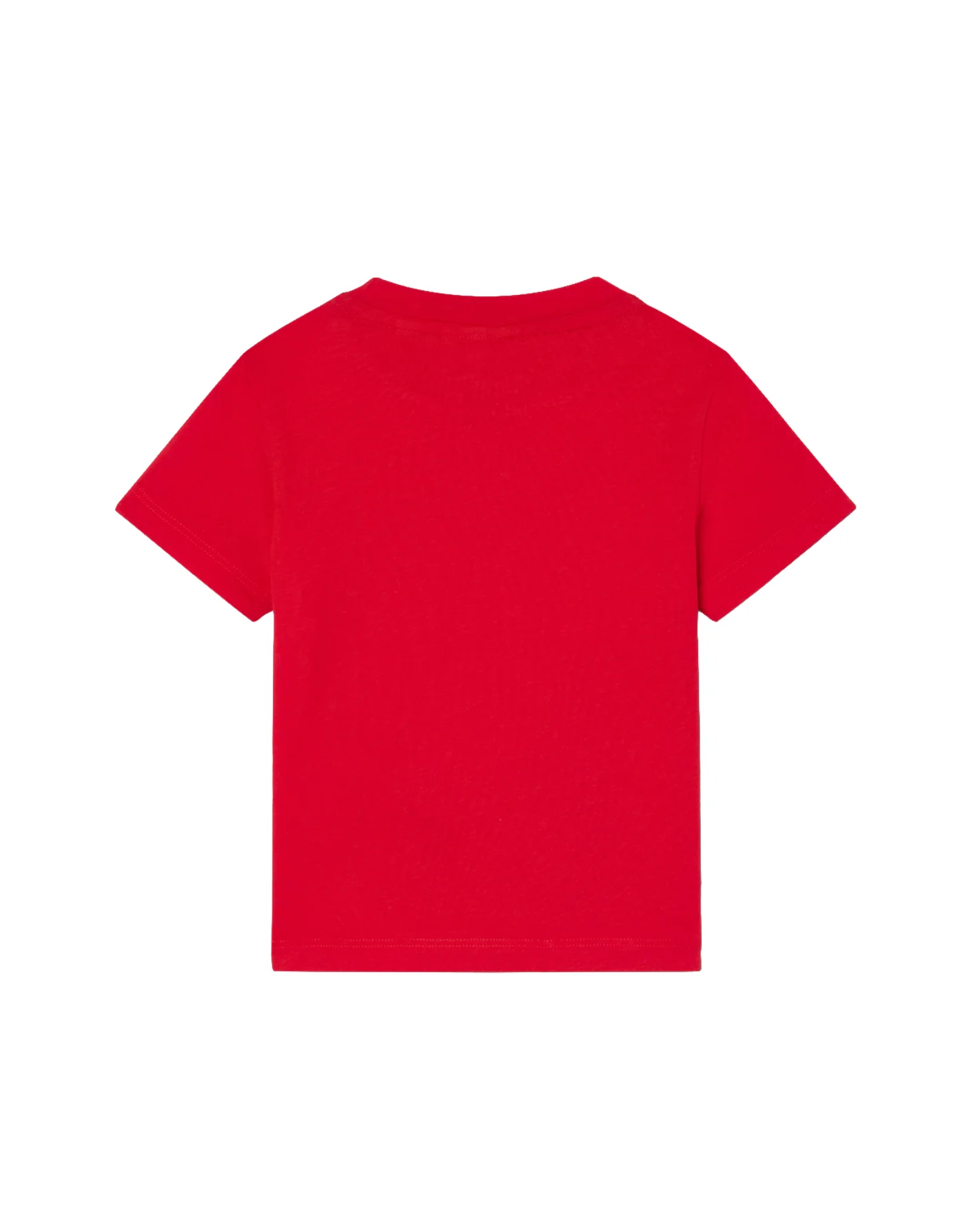 Lacoste Kids T-Shirt Rossa con Ricamo Logo Unisex