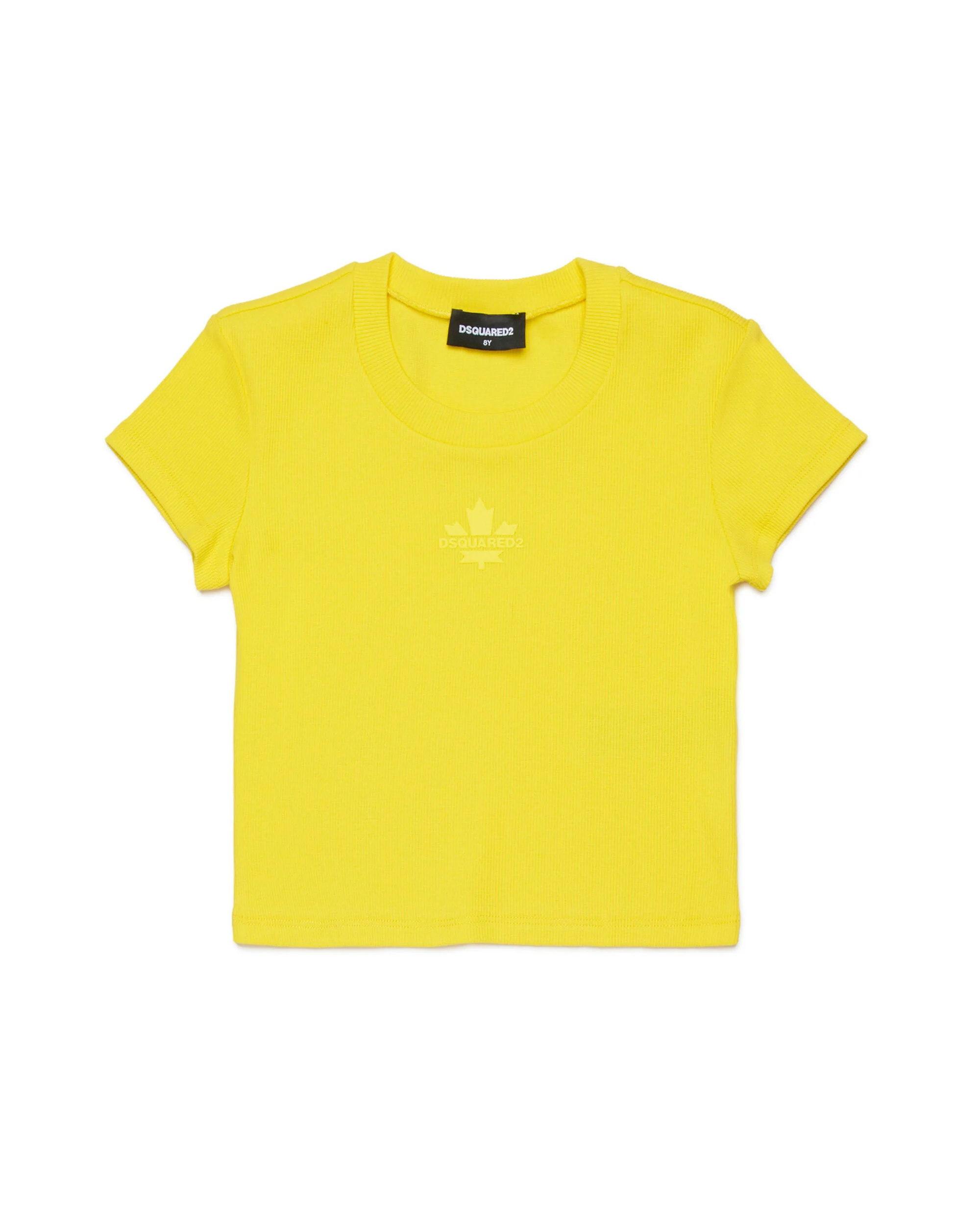 Dsquared2 Kids T-shirt Yellow a Costine per Bambine