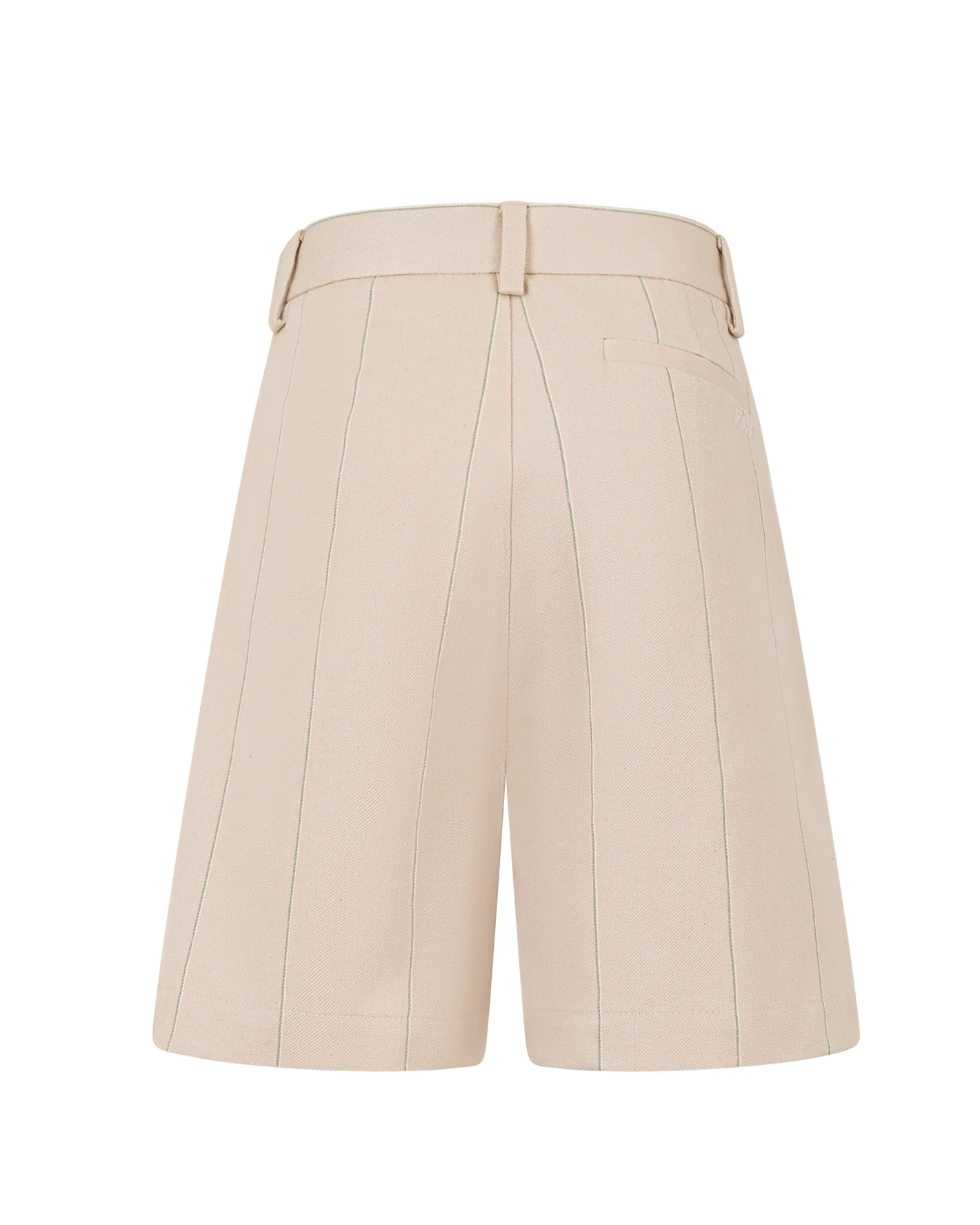 Fay Kids Bermuda Beige con Pence e Righe a Contrasto per Bambini