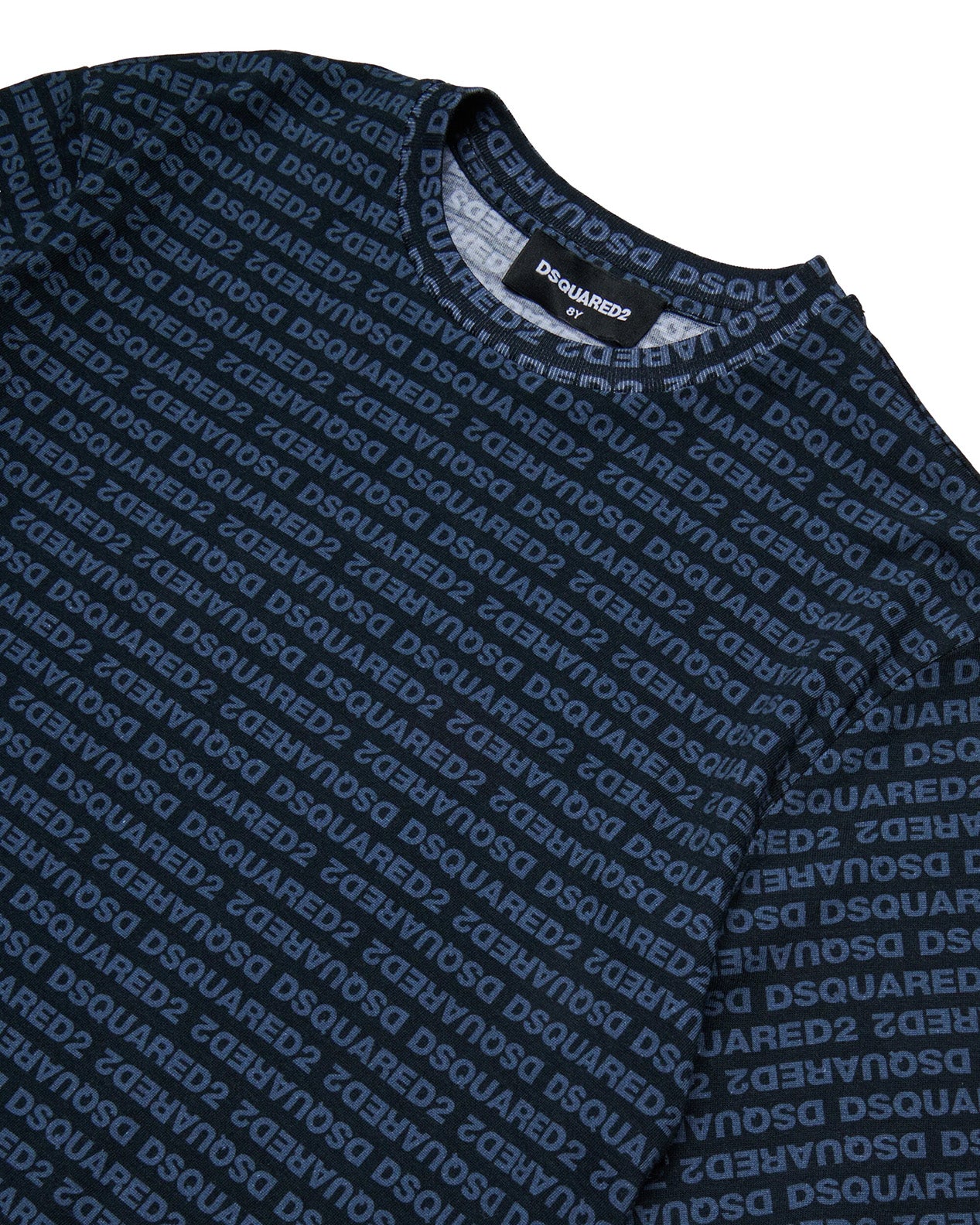 Dsquared2 Kids T-shirt Blu con Motivo All Over per Bambini