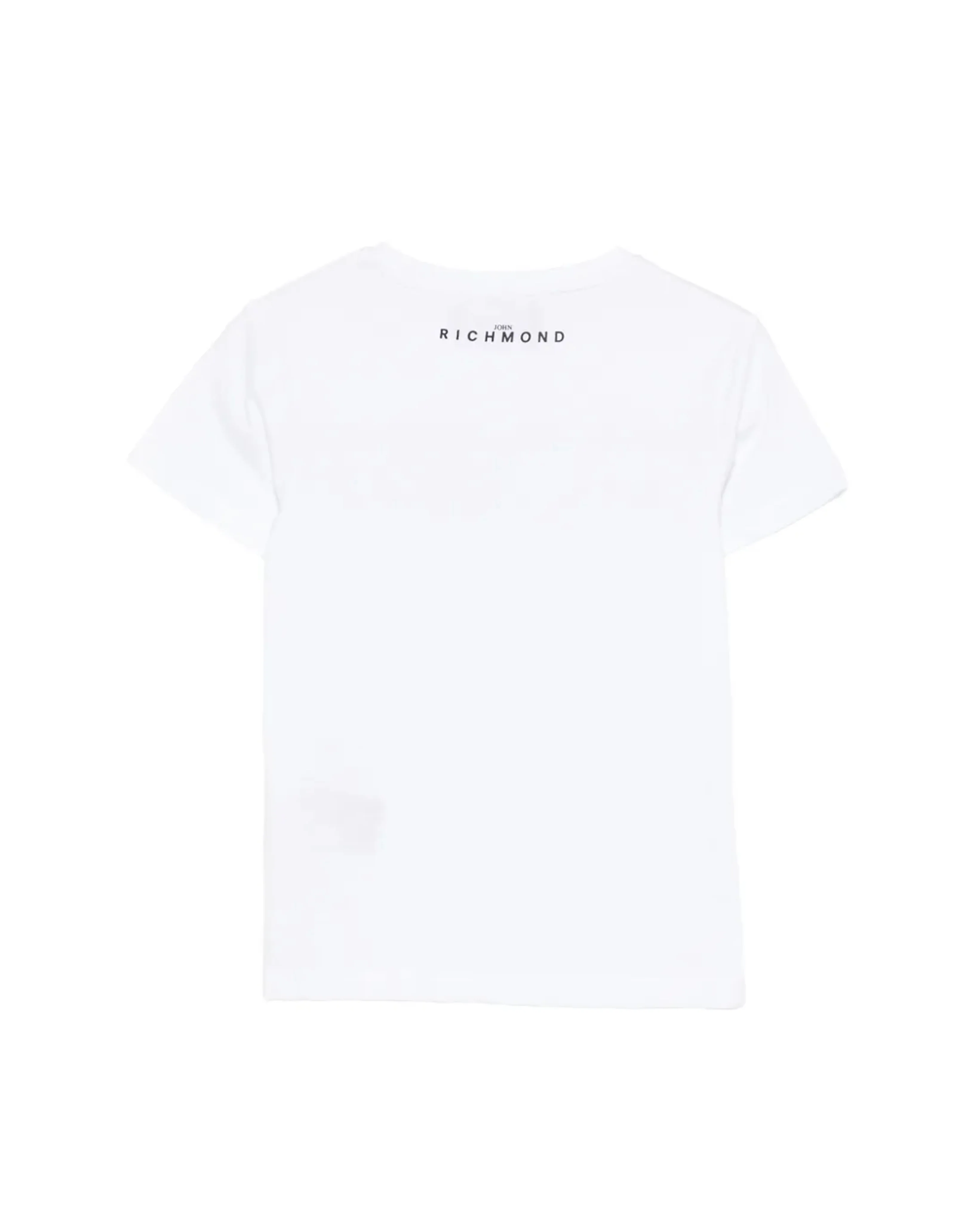 John Richmond Kids T-Shirt Bianco con Stampa Logo per Bambini
