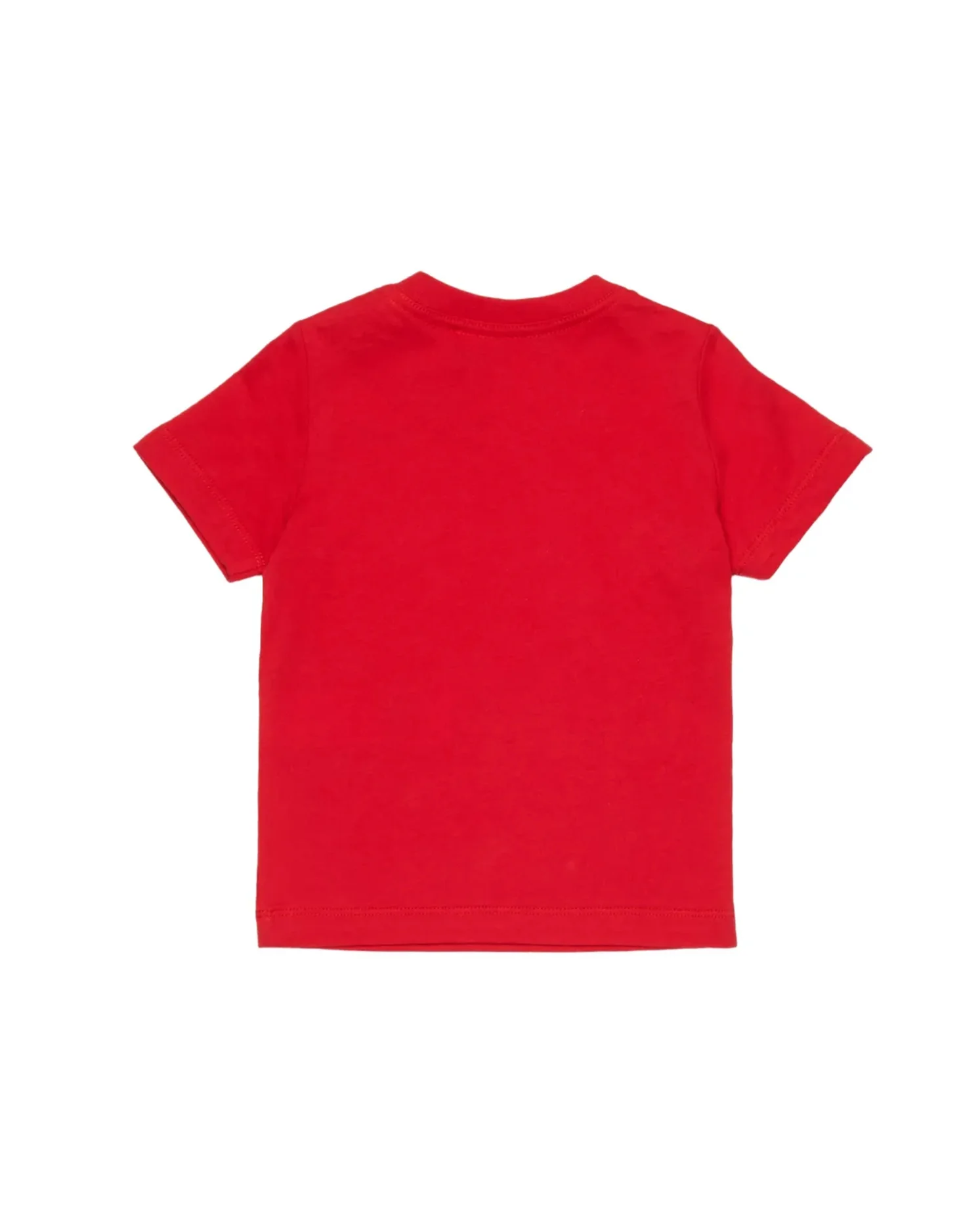 Dsquared2 Kids T-Shirt Rossa con Logo e Bottoni per Neonati