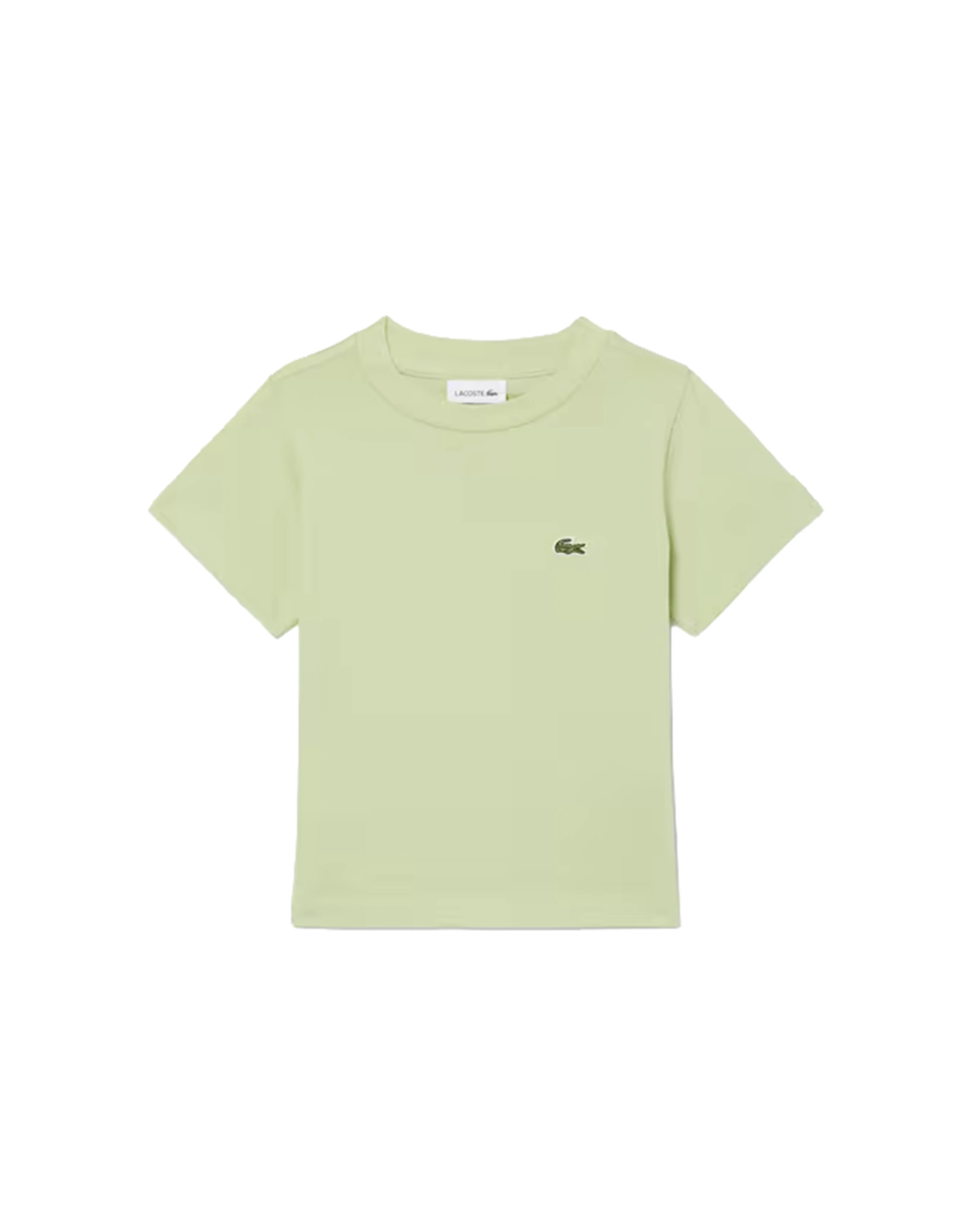 Lacoste Kids T-Shirt Verde con Ricamo Logo Unisex