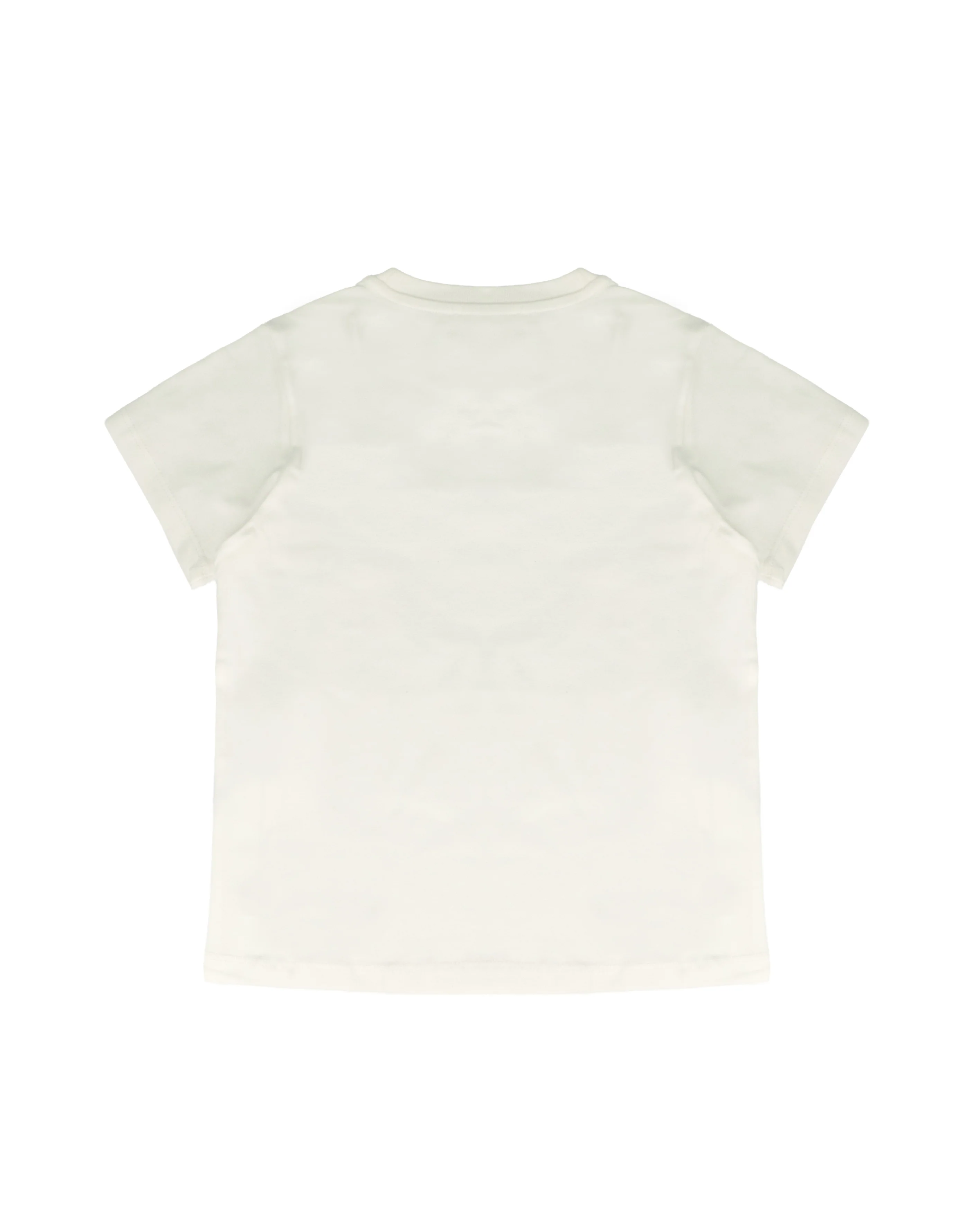 Vicolo Kids T-Shirt Off-White con Applicazioni su Logo per Bambine