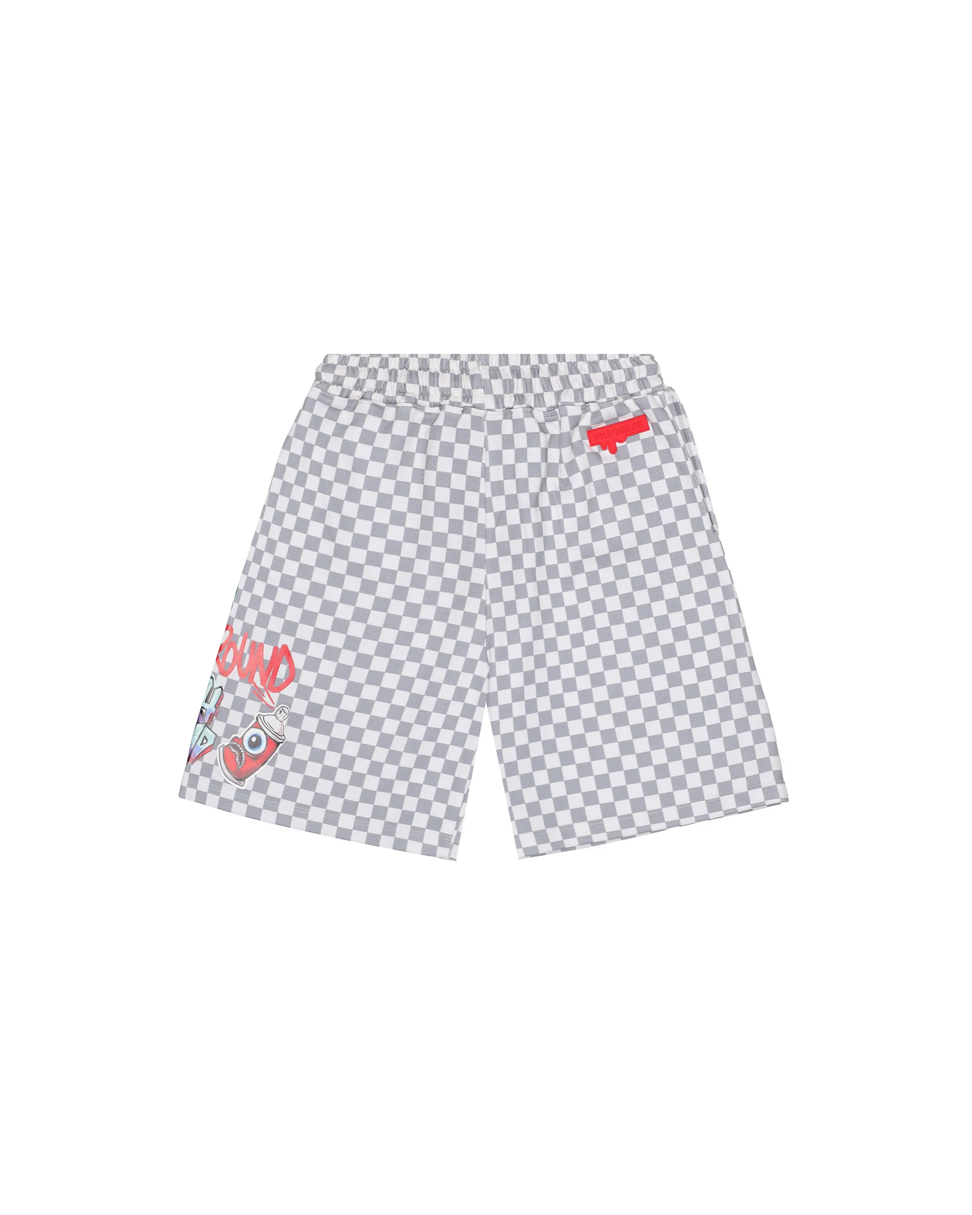 Sprayground Kids Bermuda a Scacchi con Stampa per Bambini