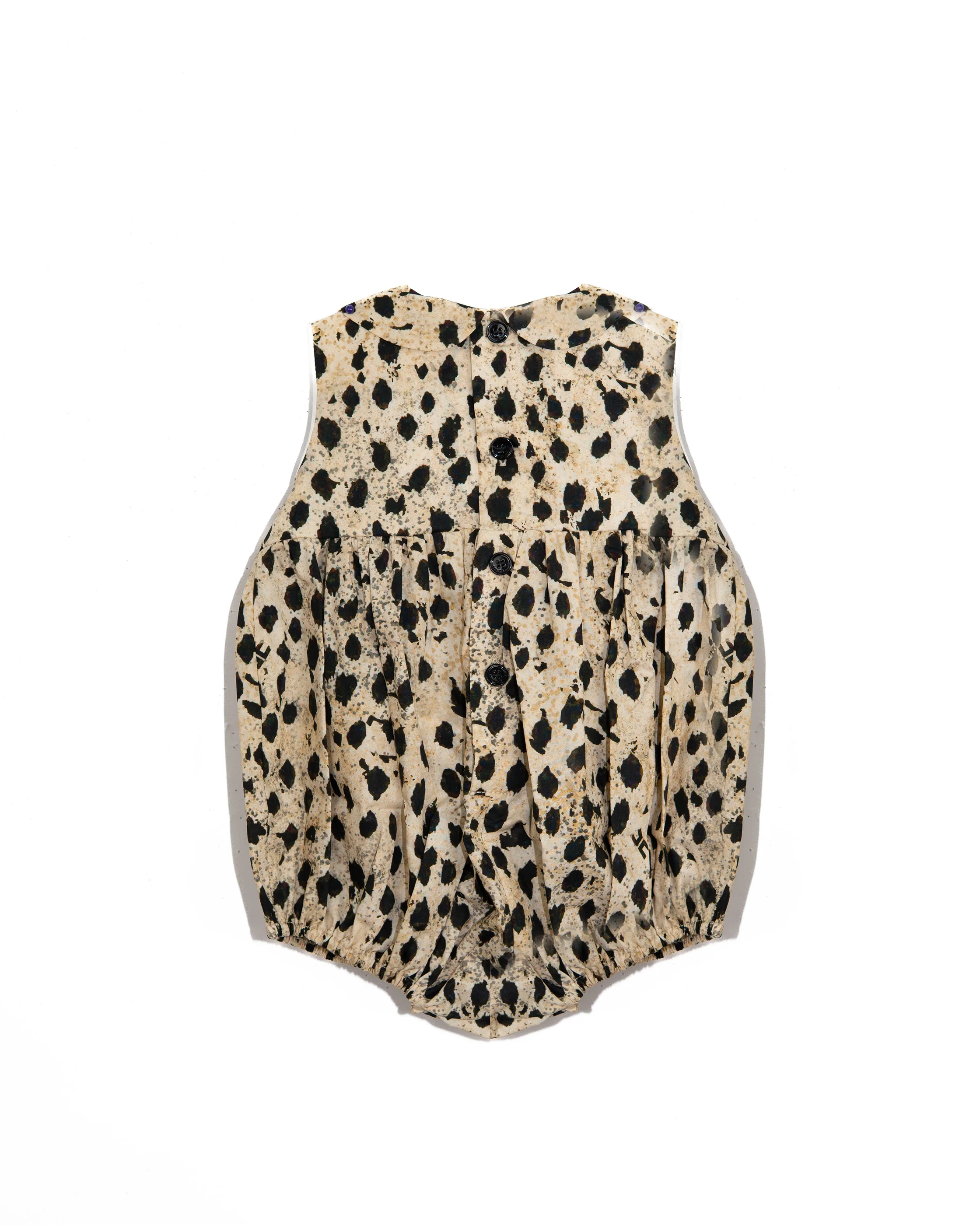 Elisabetta Franchi La Mia Bambina Pagliaccetto Leopardato con Logo per neonate