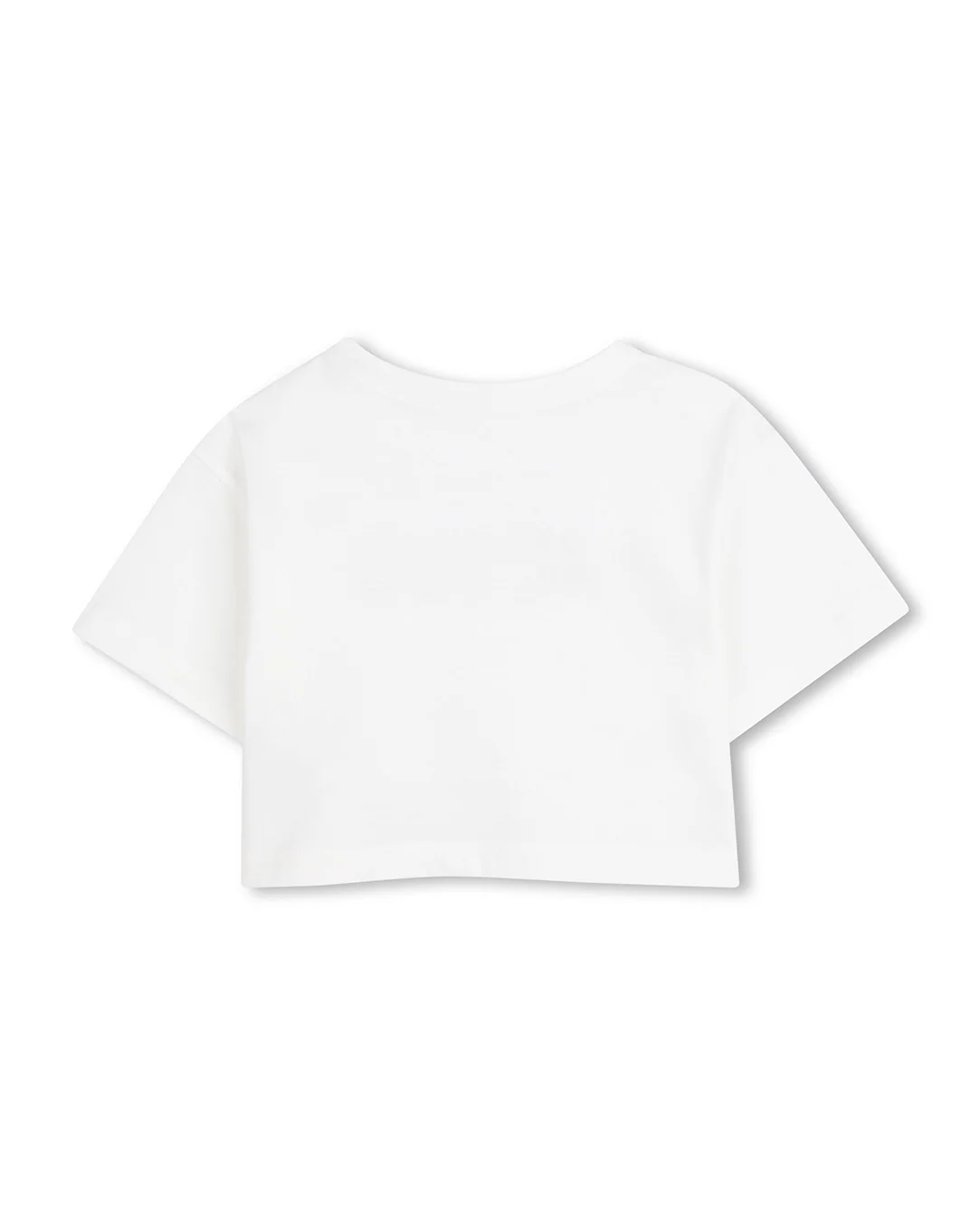 Michael Kors Kids T-Shirt Bianco con Logo Ricamato per Bambine