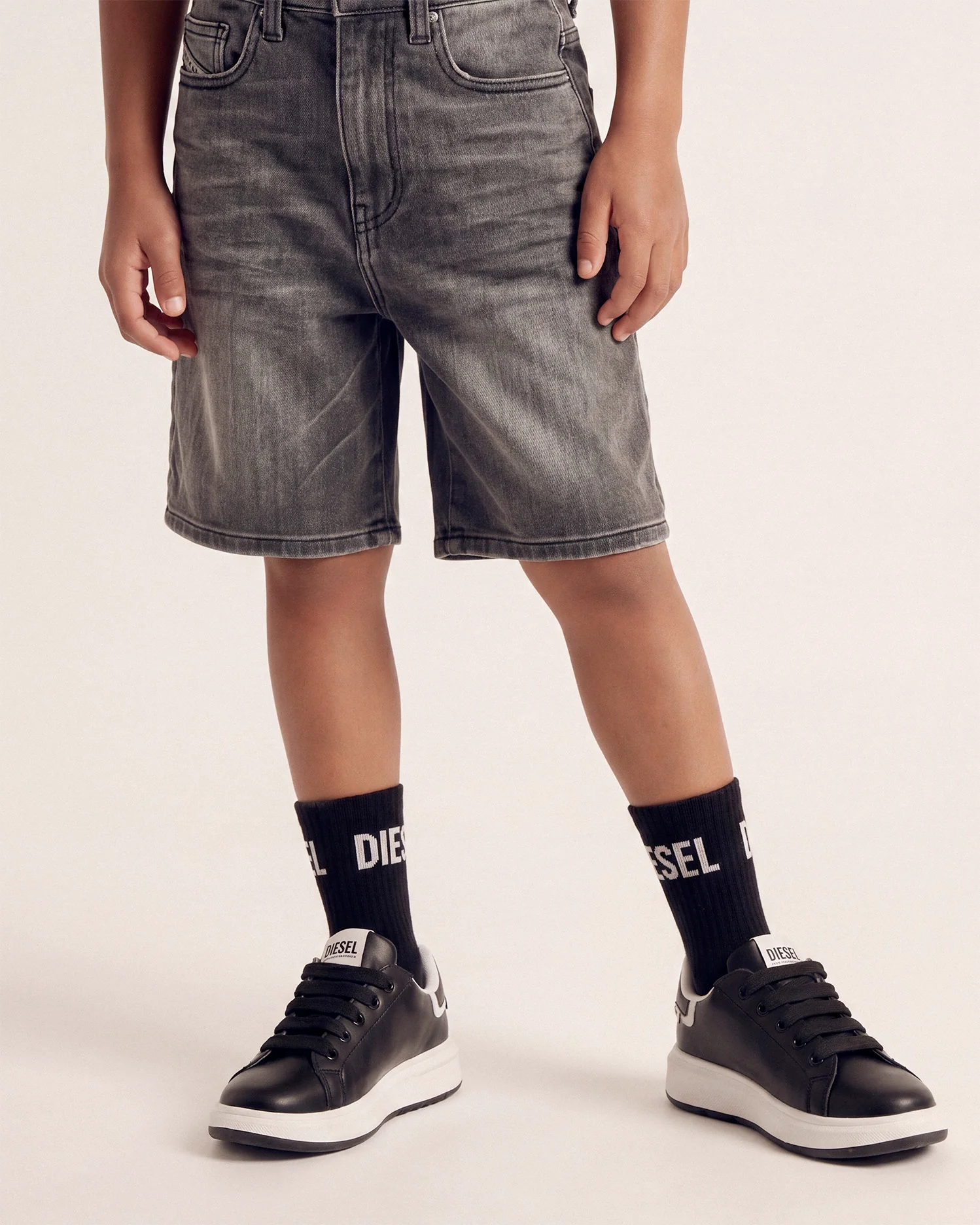 Diesel Kids Sneakers Nero/Bianco per Bambini