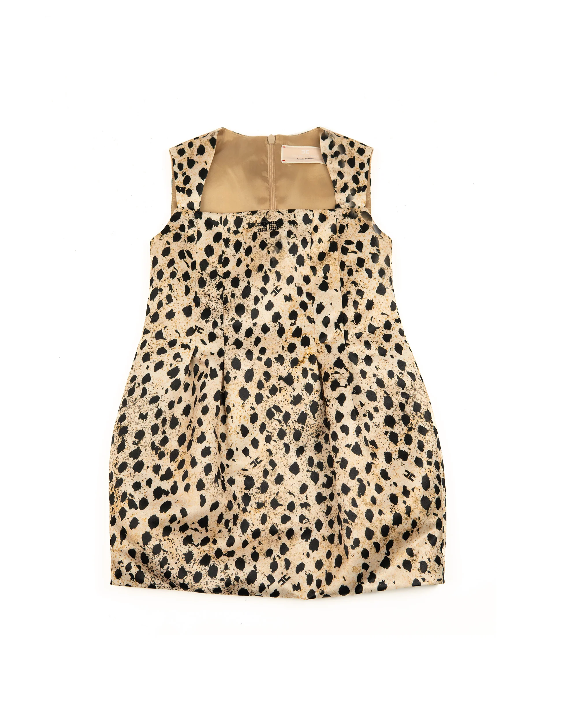 Elisabetta Franchi La Mia Bambina Abito con Motivo Animalier per Bambine
