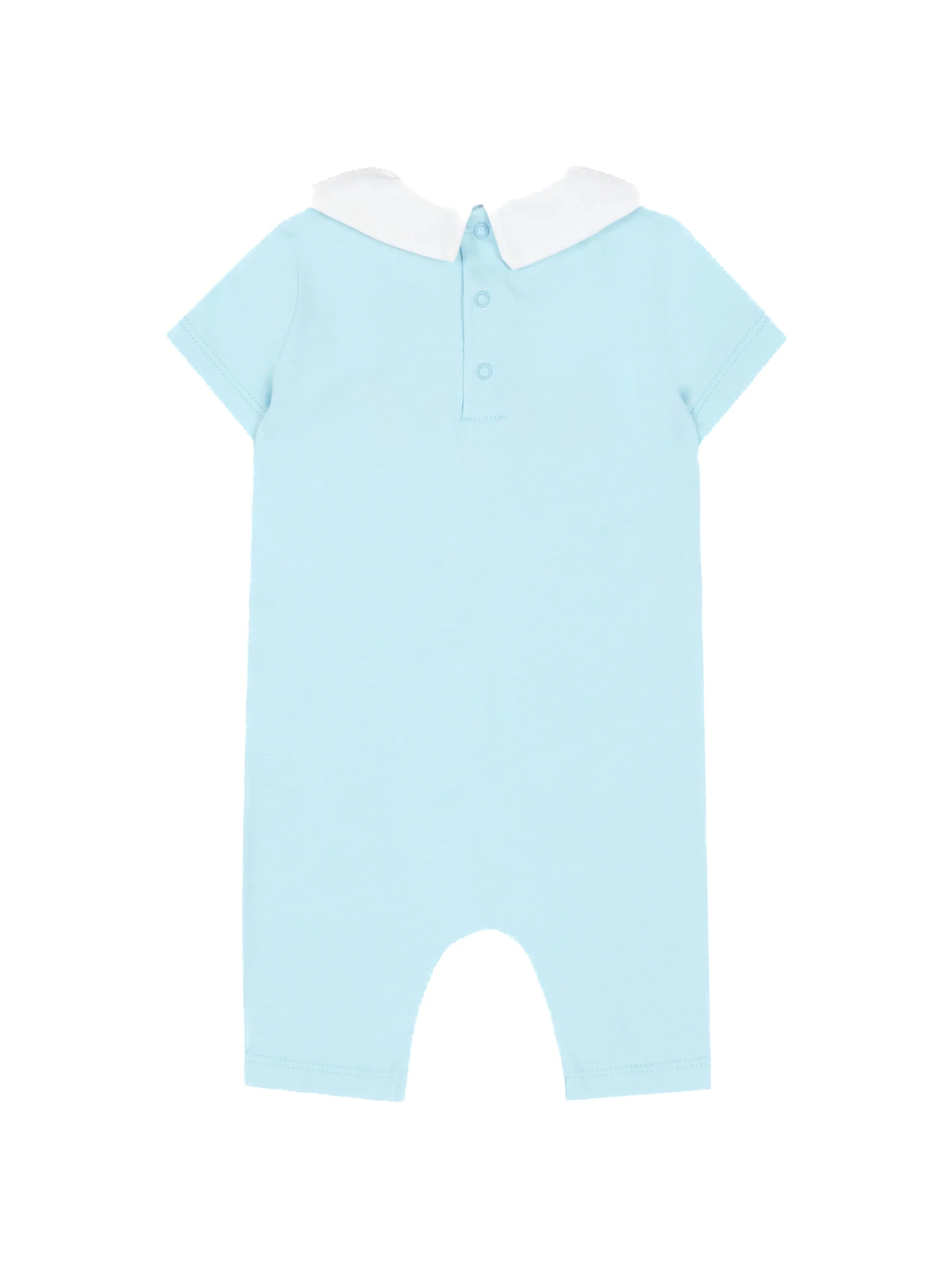 Moschino Kids Pagliaccetto con Stampa e Apertura con Bottoni sul Retro per Neonato