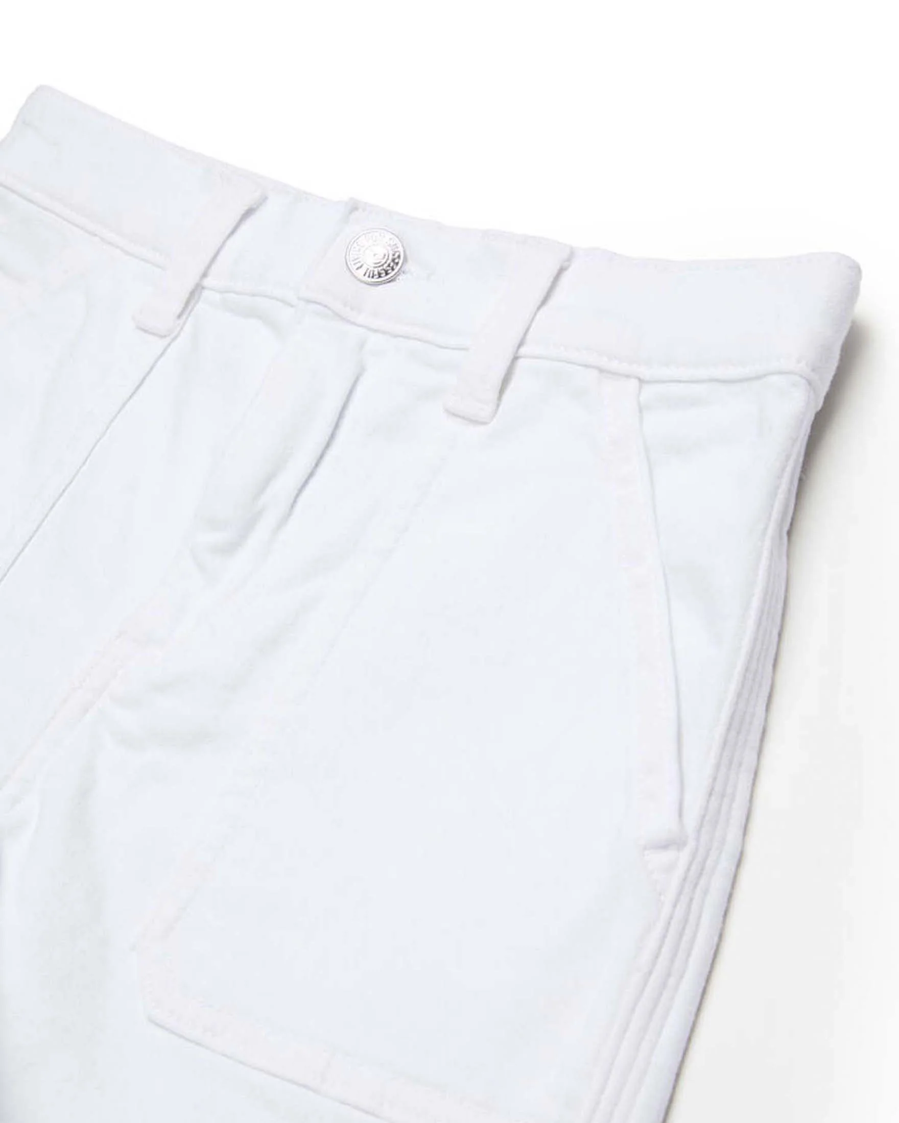 Diesel Kids Bermuda in Denim Bianco per Bambine