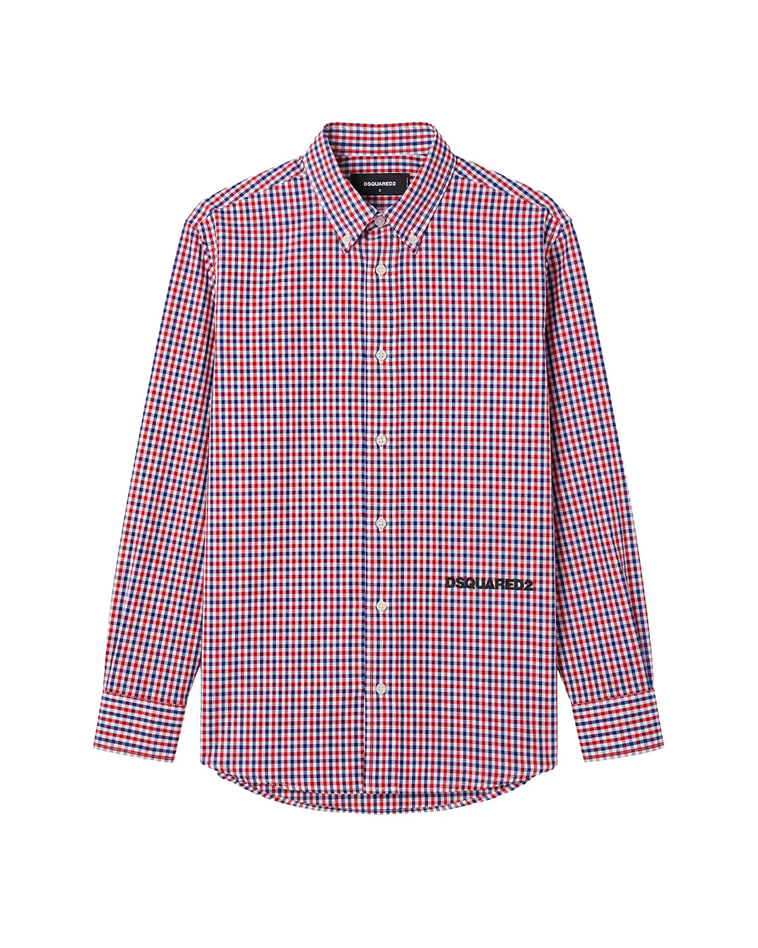 Dsquared2 Kids Camicia a Quadri con Stampa Logo per Bambini