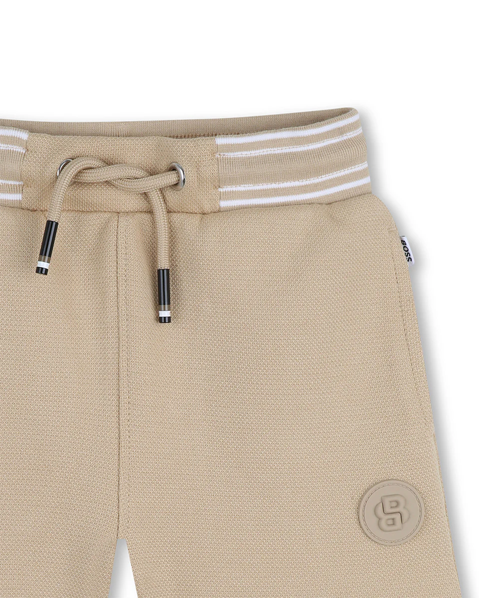Boss Kids Bermuda Beige in Cotone per Neonati