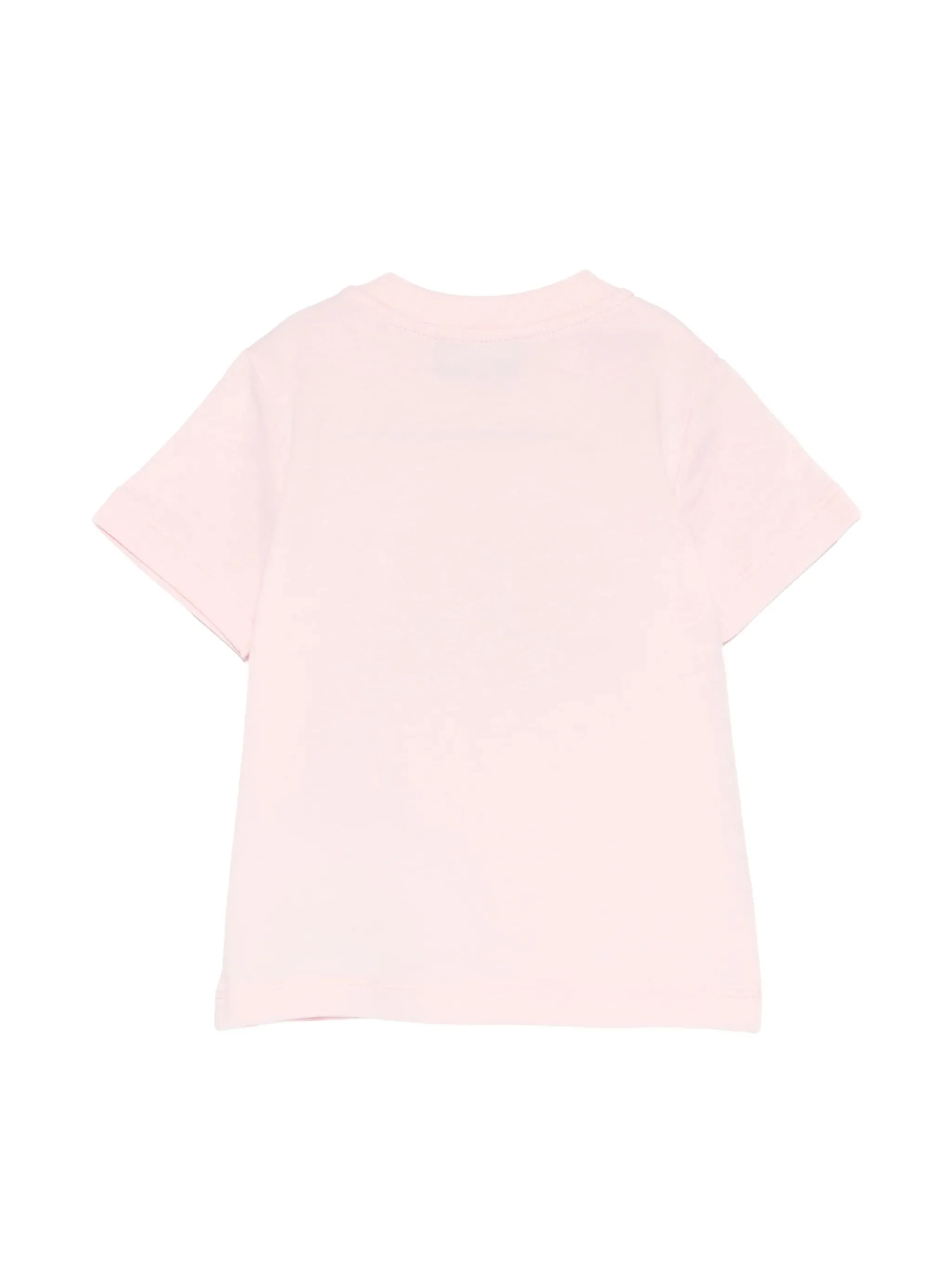 Moschino Kids T-Shirt Rosa con Logo Teddy Bear per Neonate