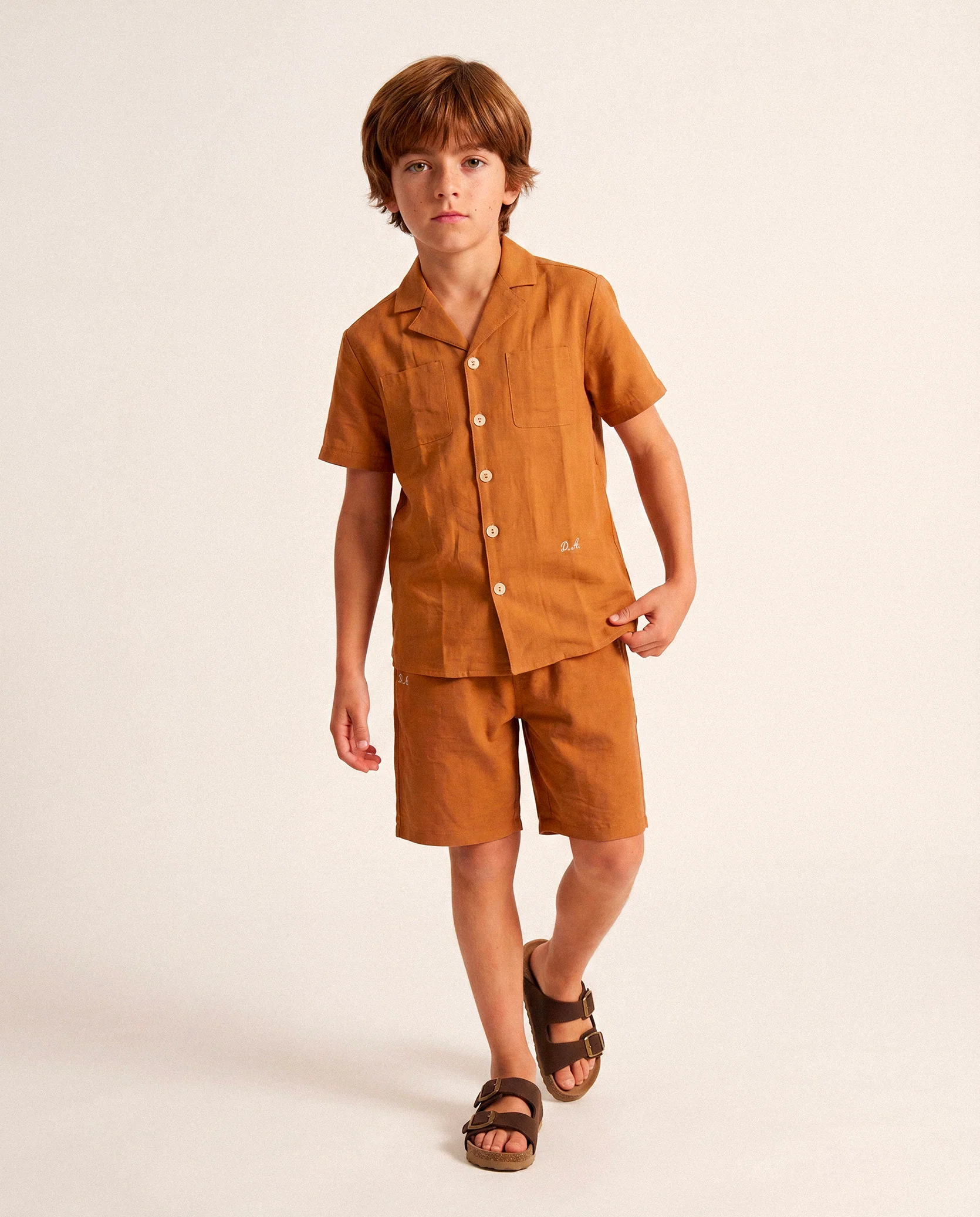 Daniele Alessandrini Kids Short Caramel per Bambini