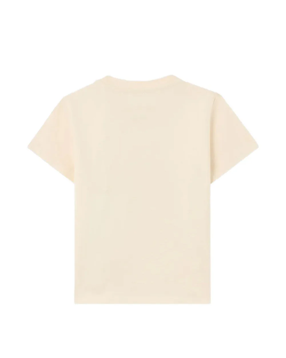 Palm Angels Kids T-Shirt Sabbia con Stampa Teddy e Logo per Neonate