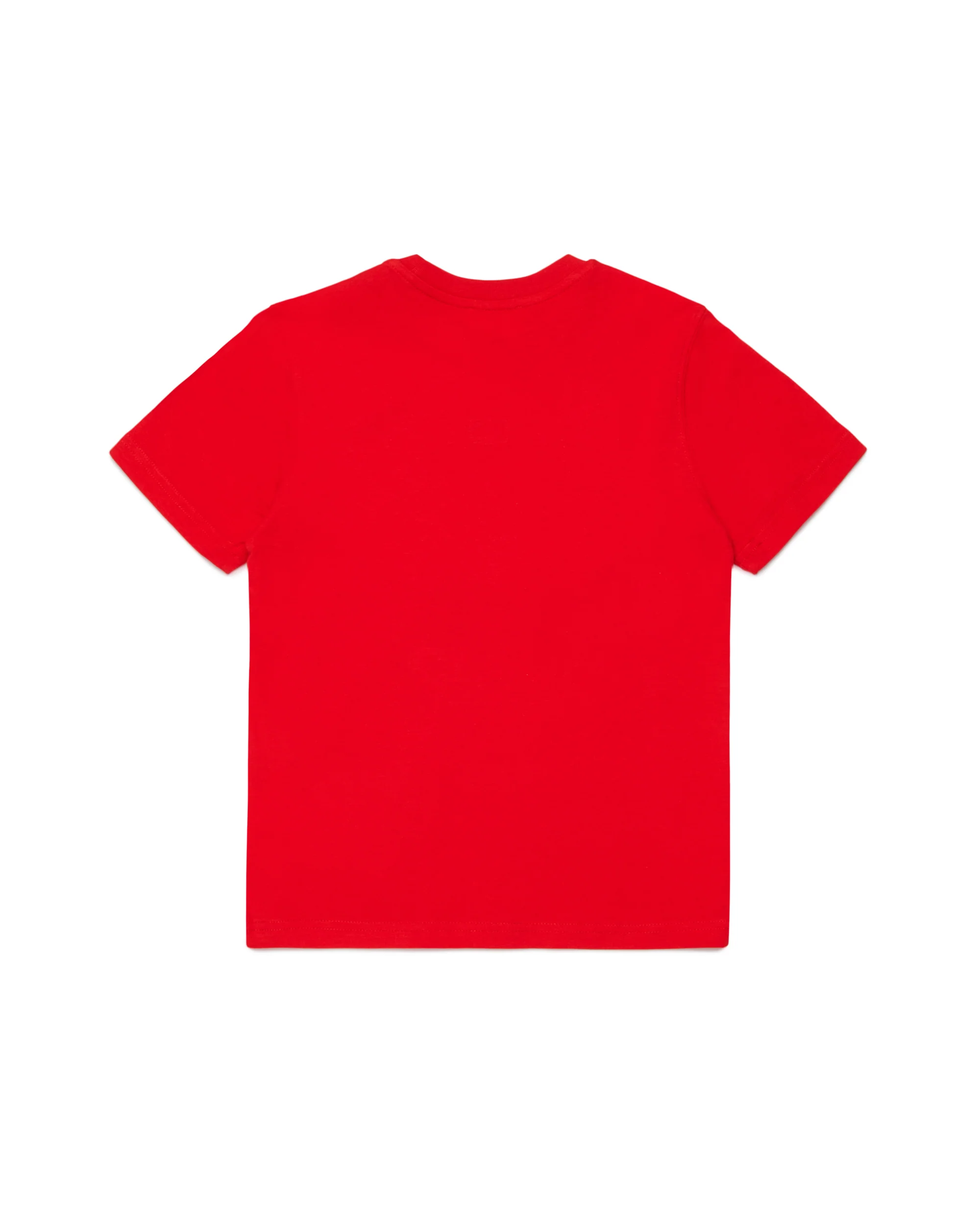 Diesel Kids T-shirt Rossa con Ricamo Logo Unisex Bambini